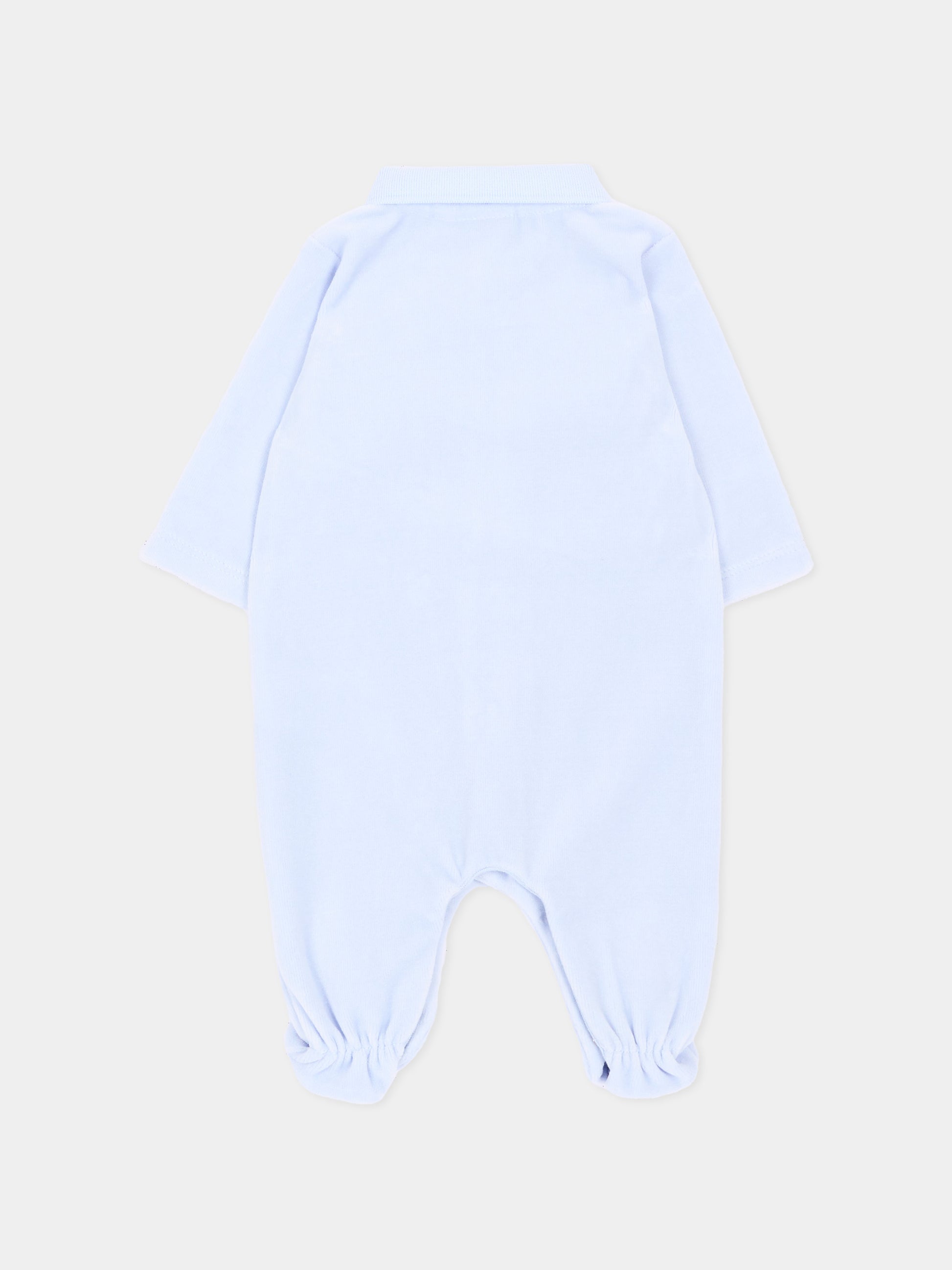 Tutina celeste per neonato con logo,Boss,J53288 771