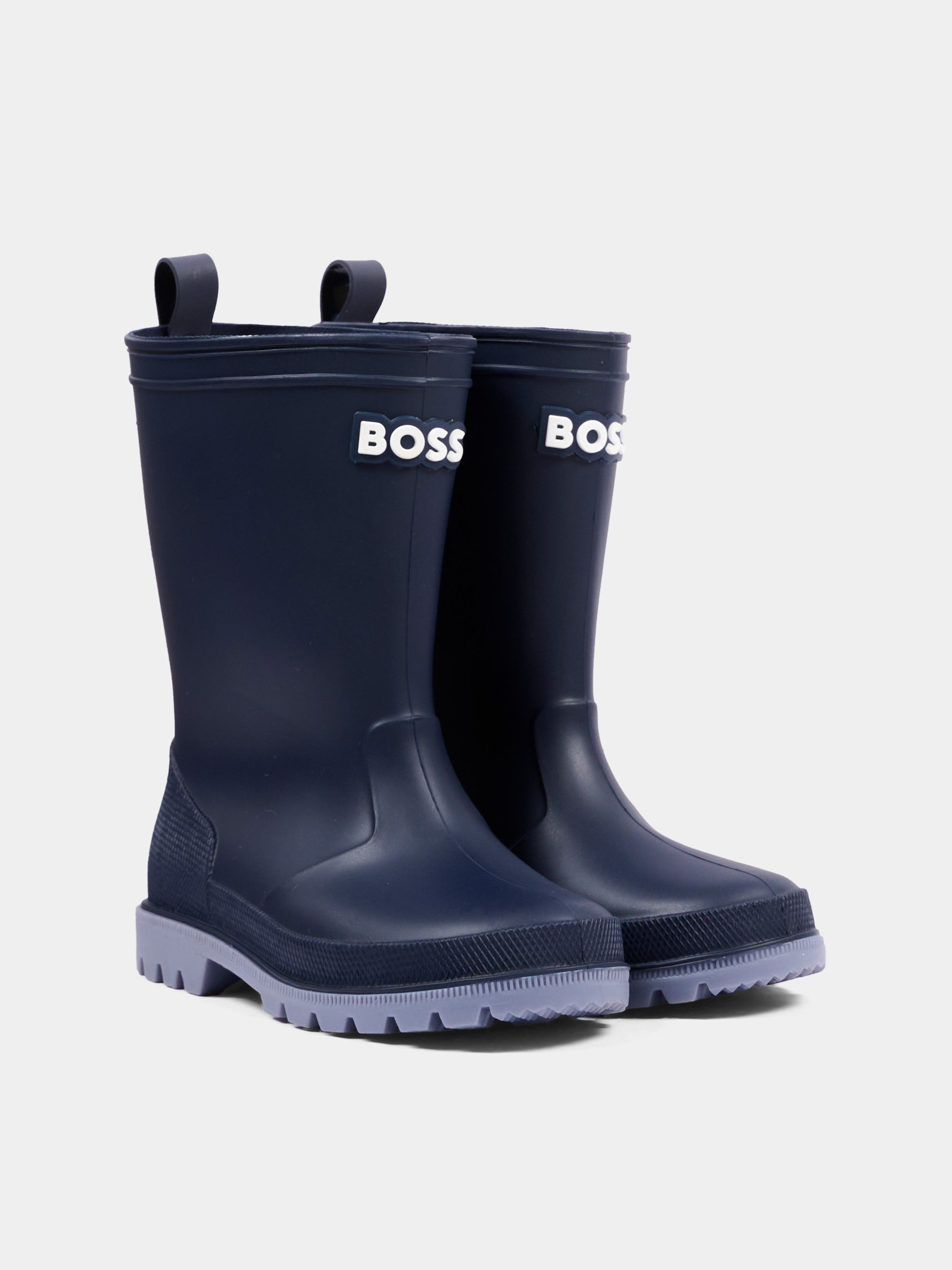 Stivali Pioggia blu per bambino logo,Boss,J53549 849