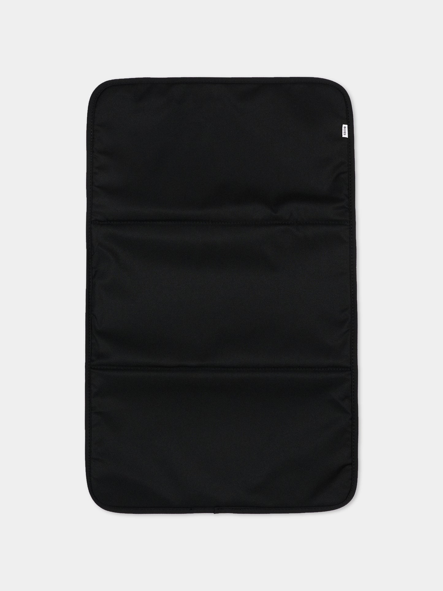Borsa mamma nera per neonati con logo,Boss,J53561 09B