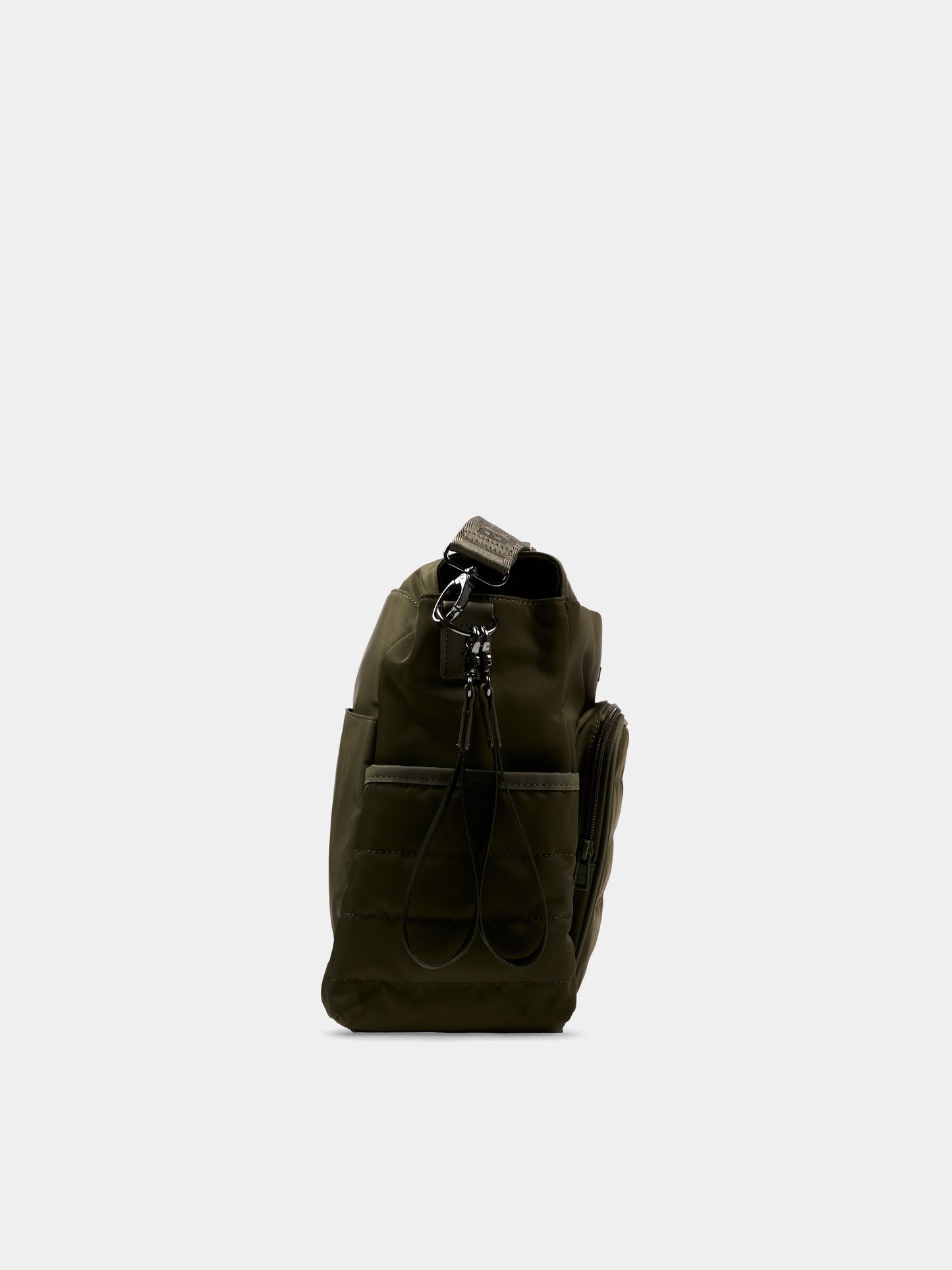 Borsa mamma verde per neonati con logo,Boss,J53562 63D