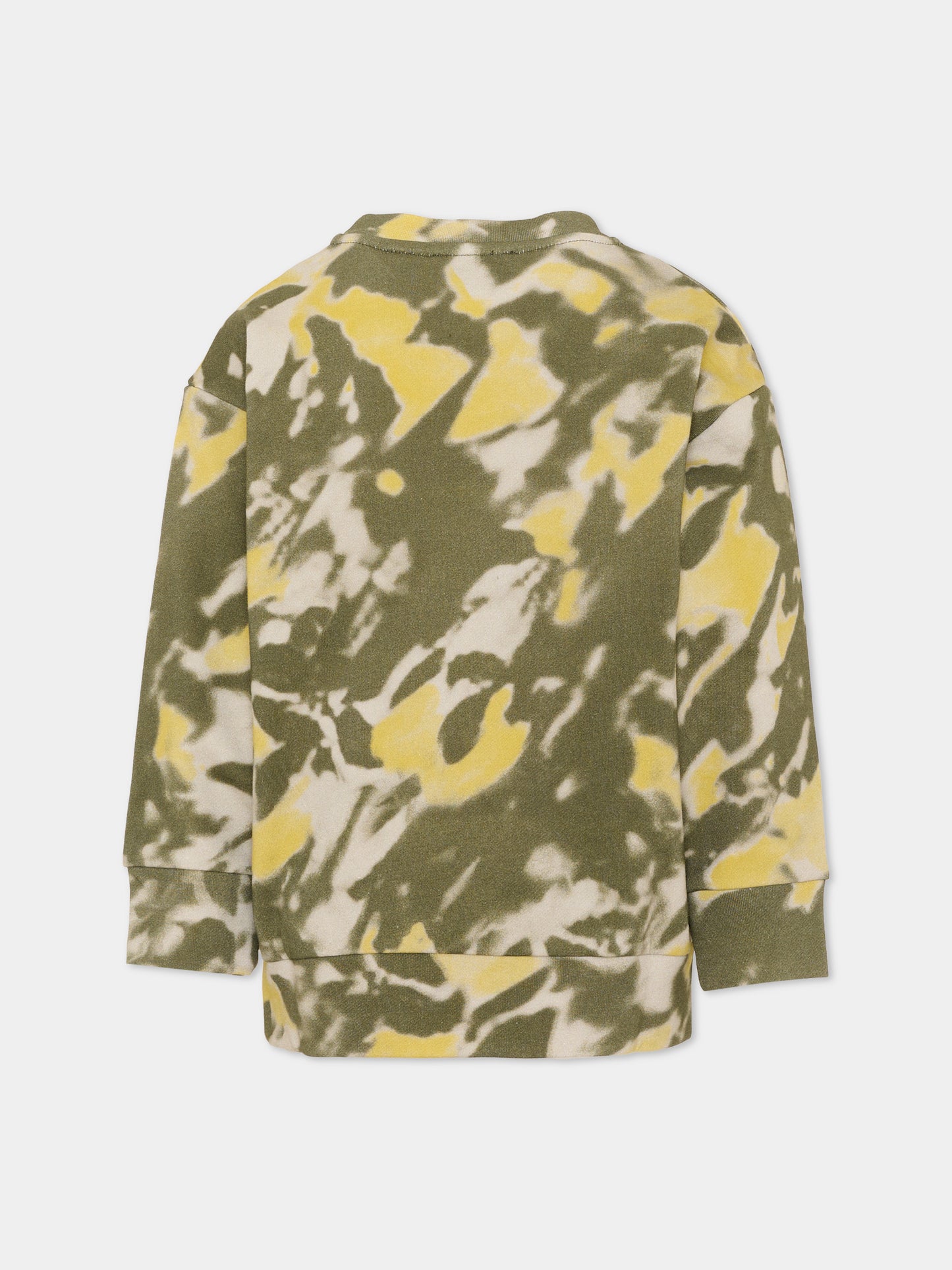 Felpa verde per bambino con logo,Givenchy Kids,H31272 653