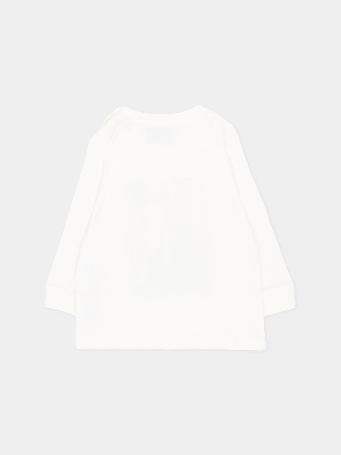 T-shirt avorio per neonato con orsi,Givenchy Kids,H31287 117