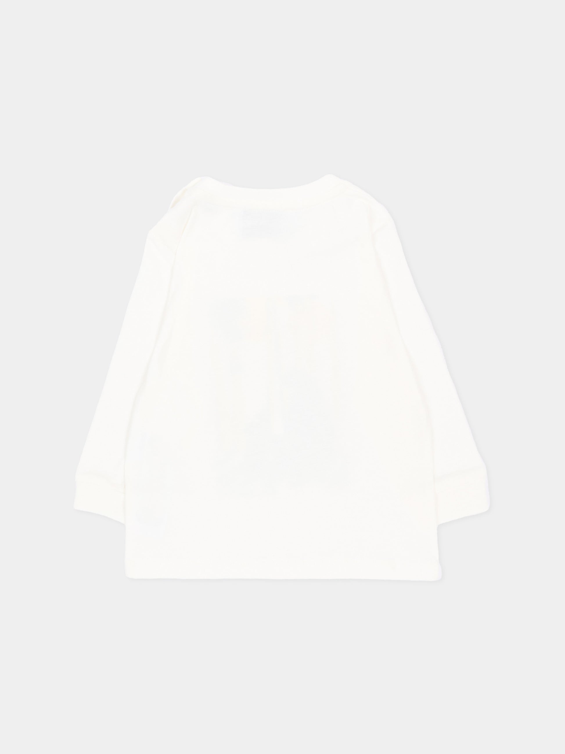 T-shirt avorio per neonato con orsi,Givenchy Kids,H31287 117