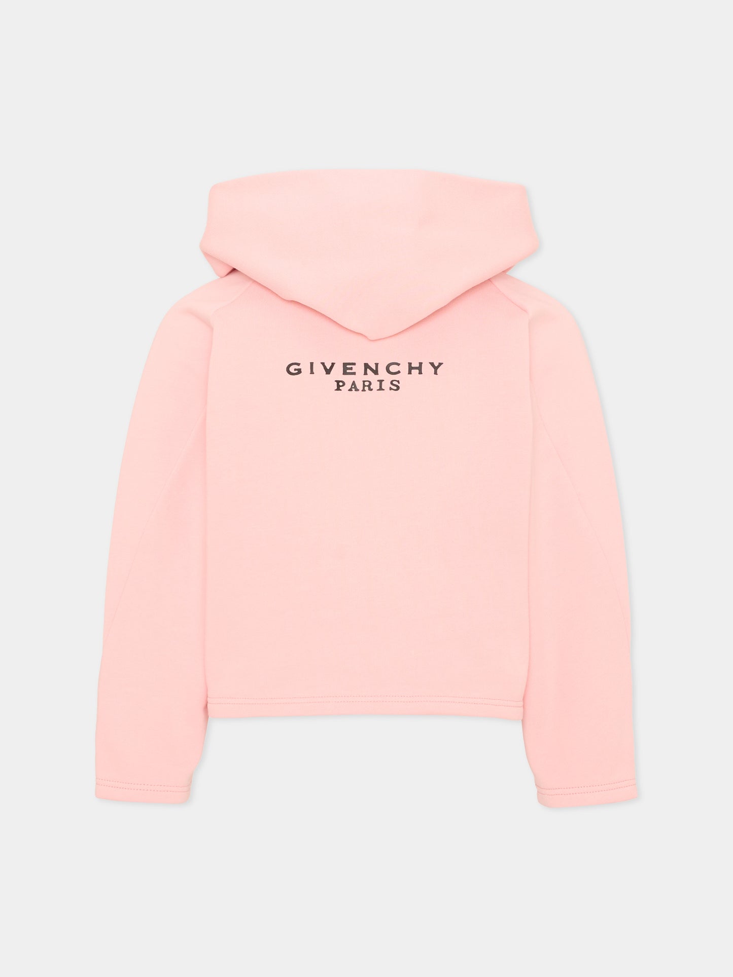 Felpa rosa per bambina con logo,Givenchy Kids,H31327 46G