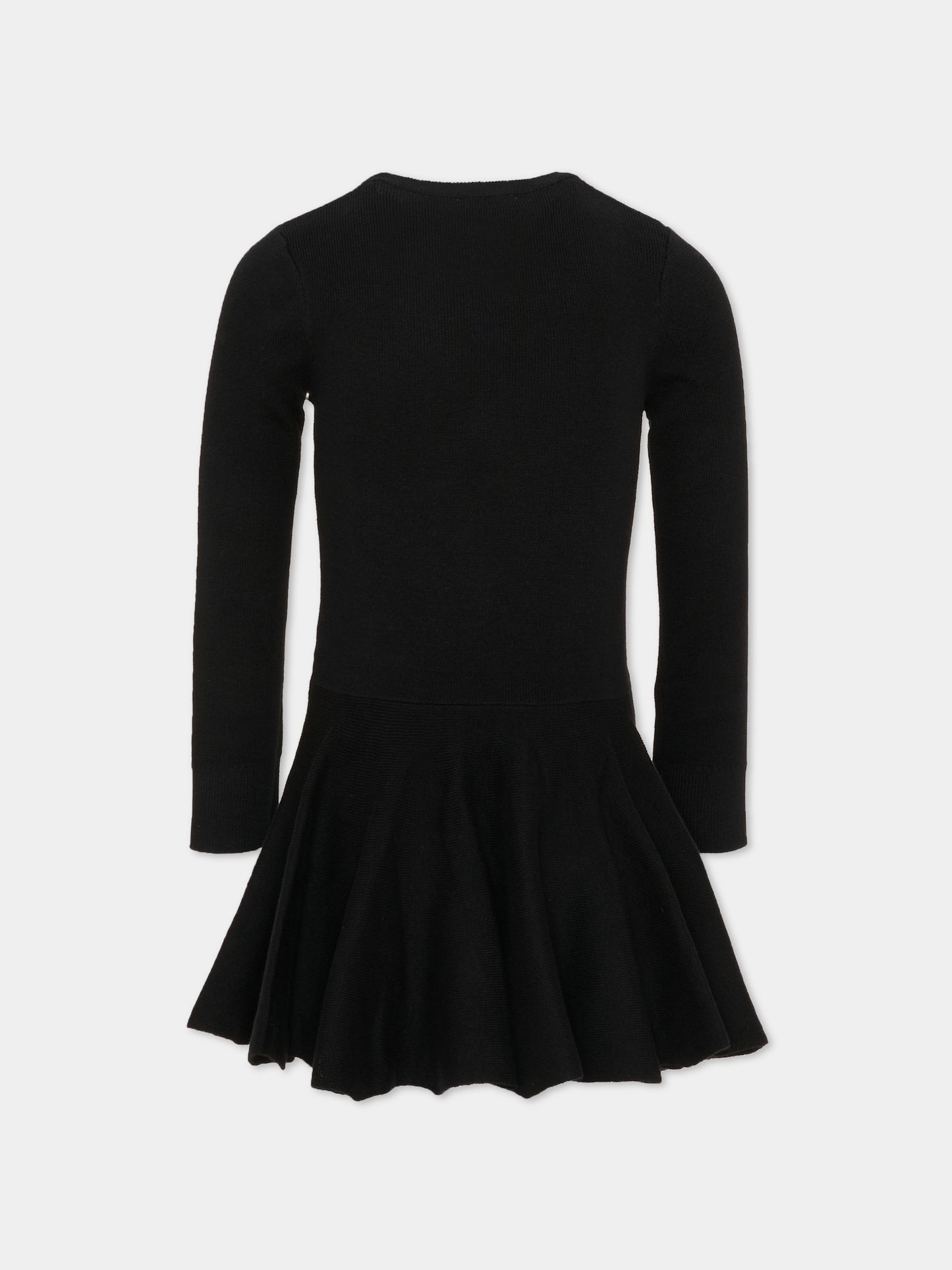 Vestito nero per bambina con logo,Givenchy Kids,H31332 09B