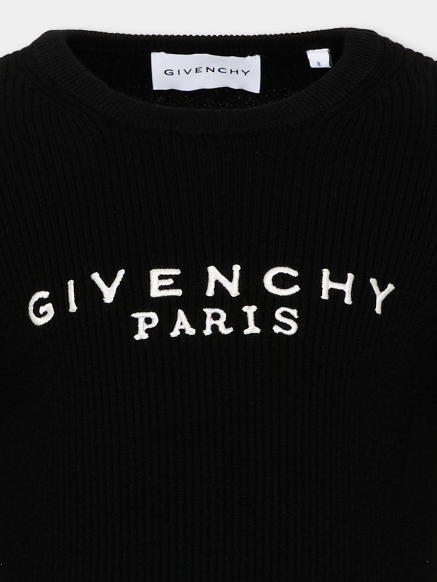 Maglione nero per bambina con logo,Givenchy Kids,H31556 09B