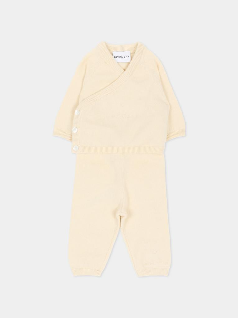 Completo nascita beige per neonati,Givenchy Kids,H31563 21K