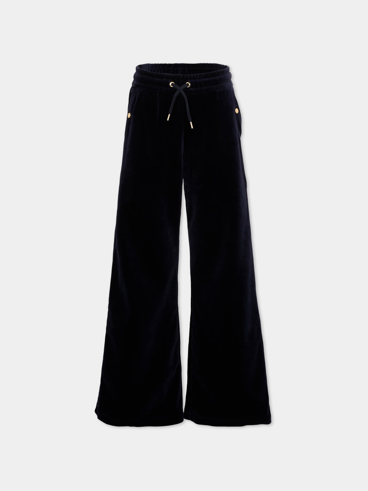 Pantaloni sportivi blu per bambina con logo,Chloé Kids,C21263 859
