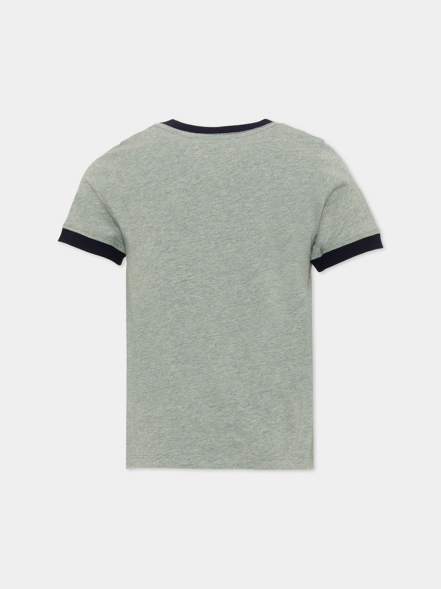 T-Shirt verde per bambina con logo,Chloé Kids,C21302 H02