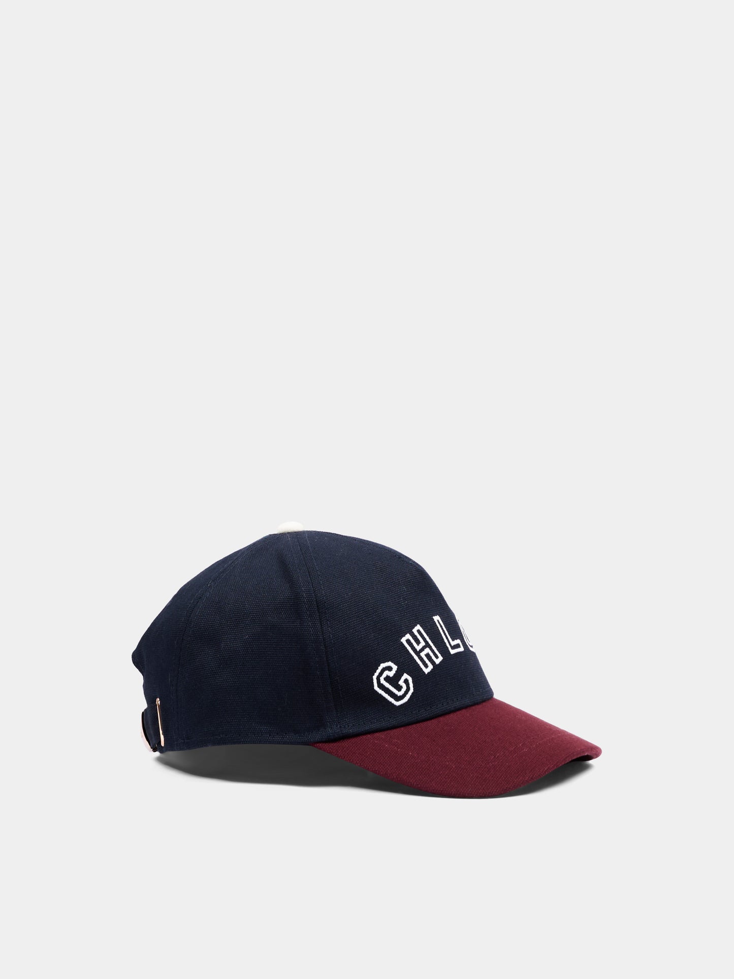 Cappello blu per bambina con logo,Chloé Kids,C21310 859