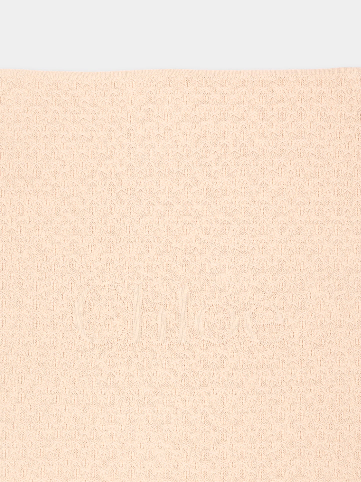 Coperta beige per neonata con logo,Chloé Kids,C21384 20E
