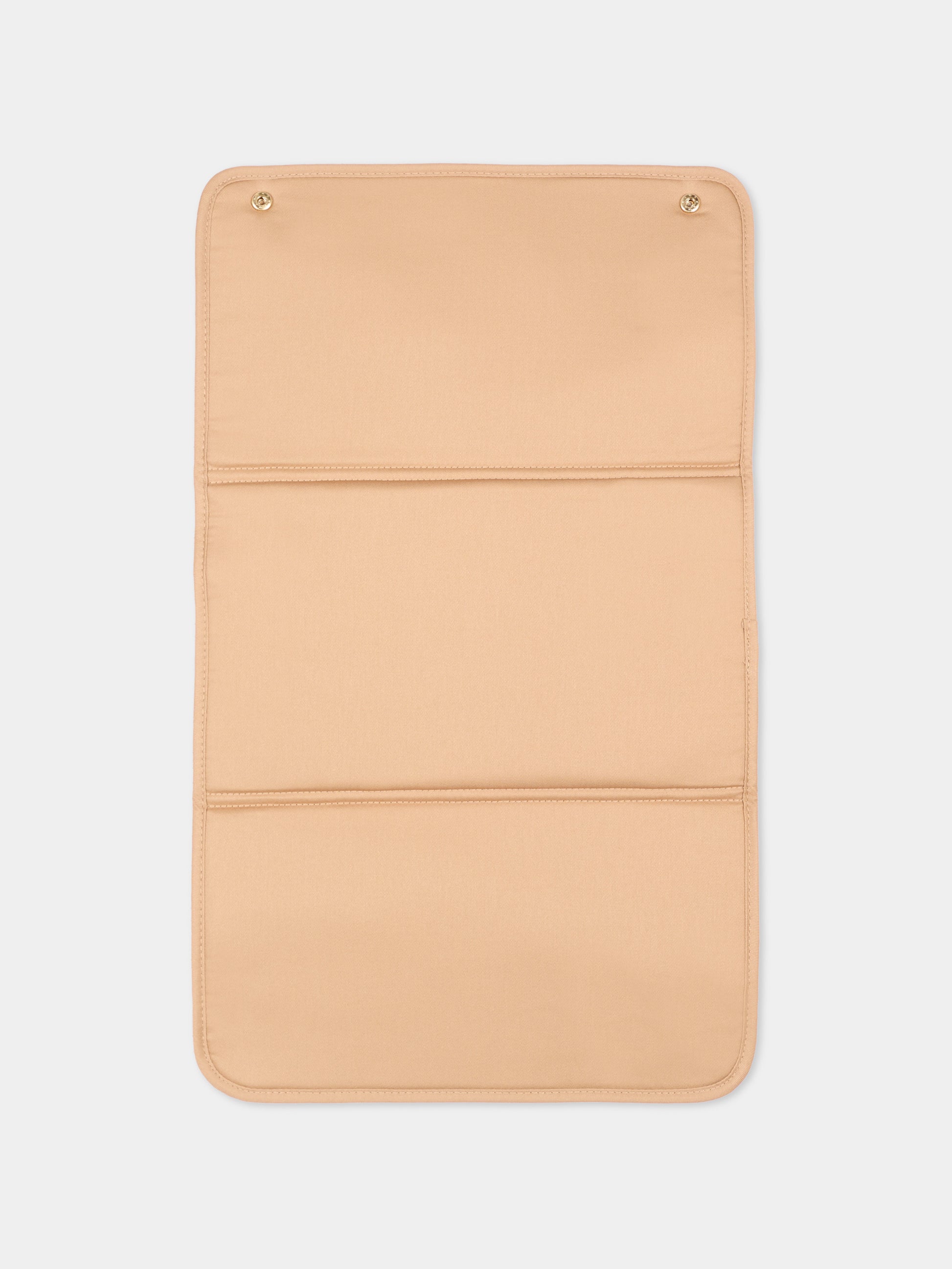 Borsa mamma beige per neonati con logo,Chloé Kids,C21388 Z67