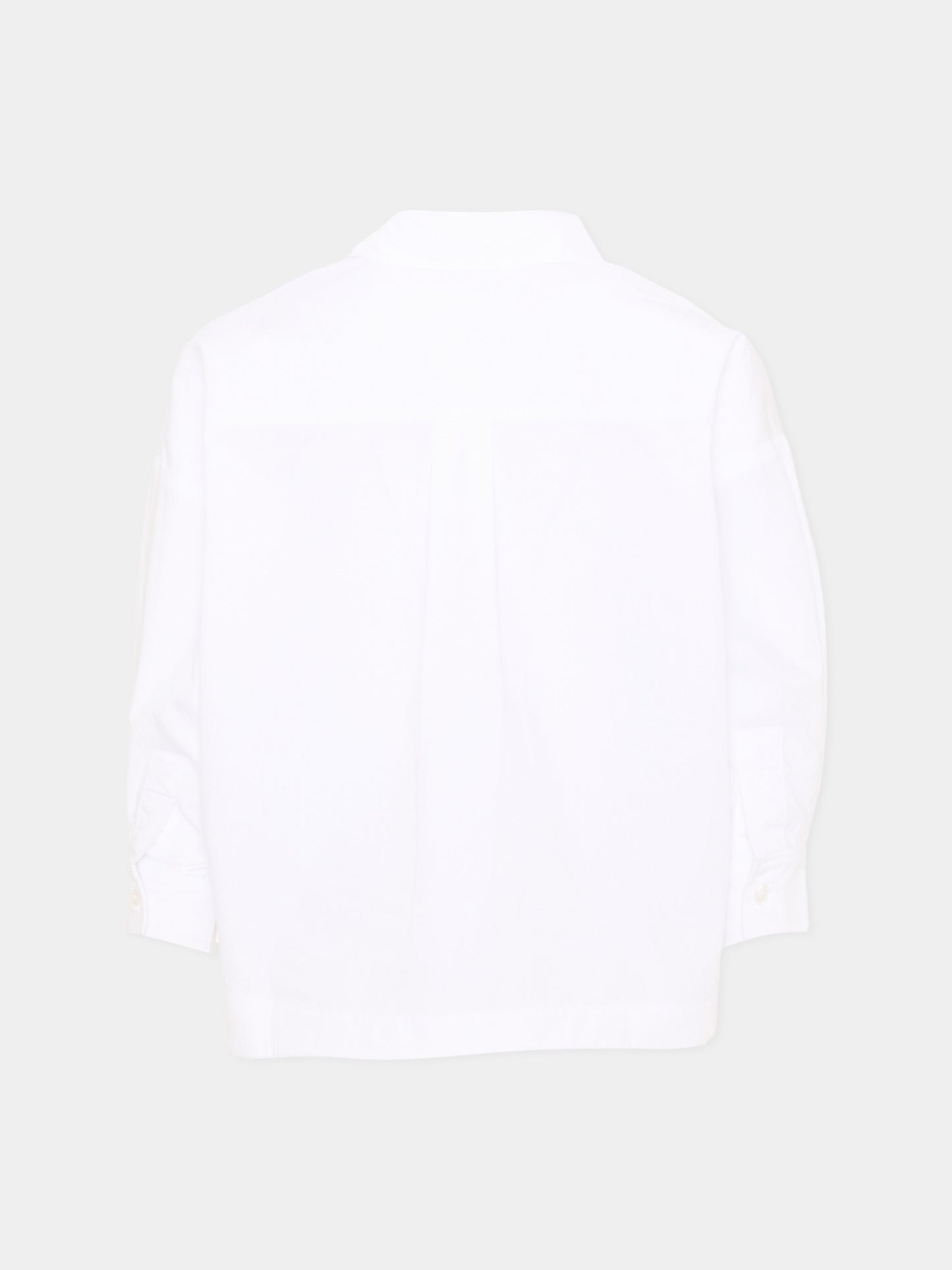 Camicia a manica lunga bianca logo,Karl Lagerfeld Kids,Z31316 10P