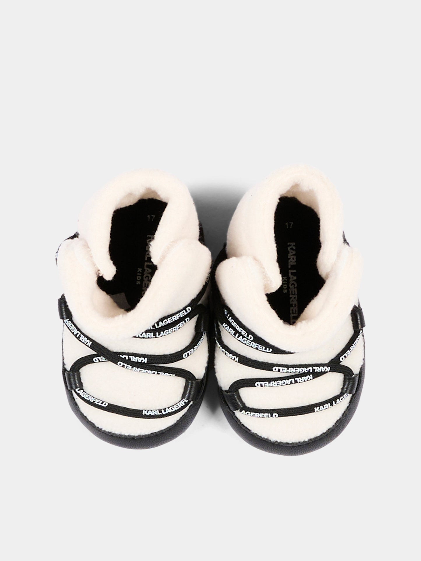 Stivaletti neri per neonati con logo,Karl Lagerfeld Kids,Z31413 09B