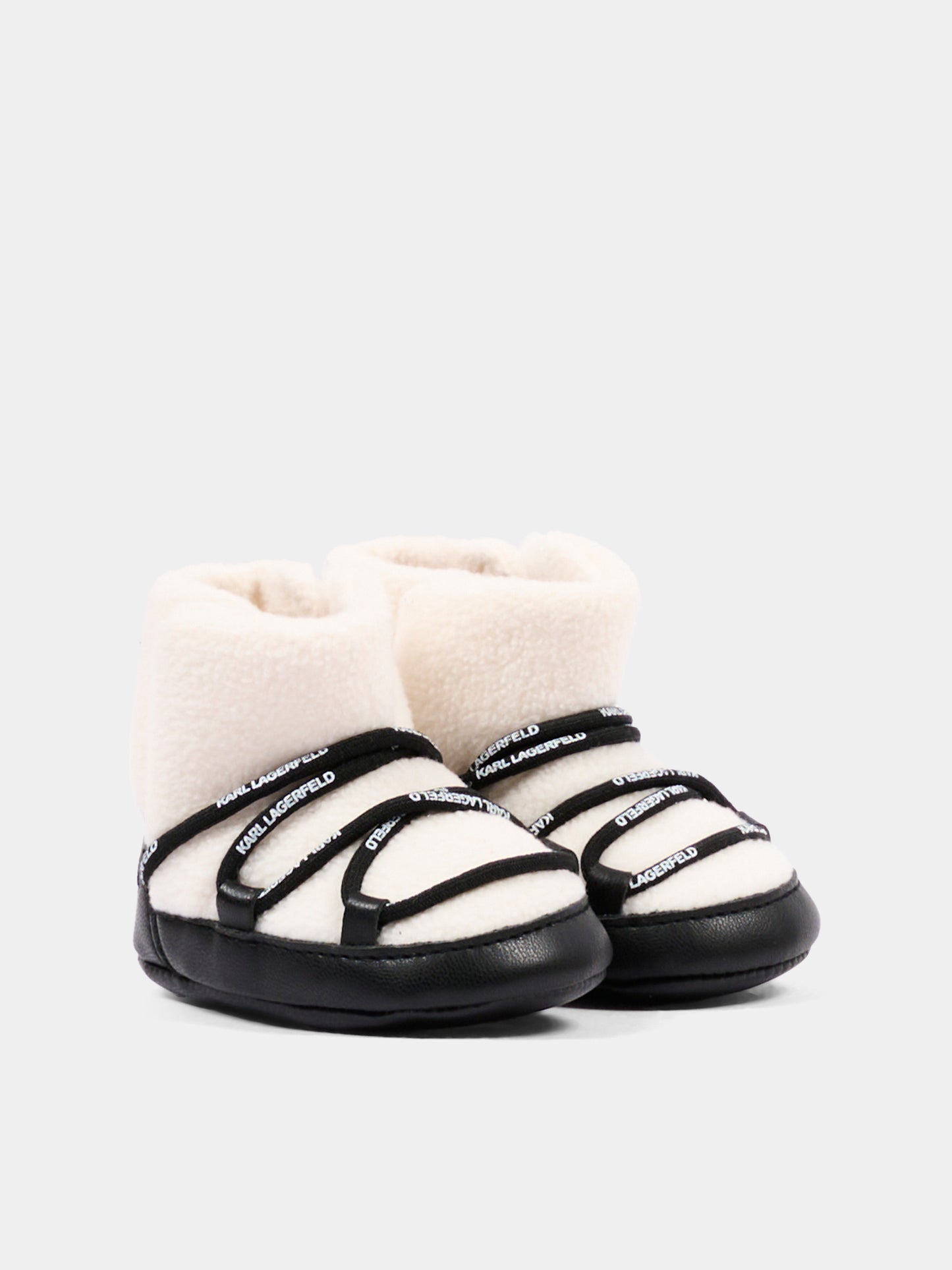 Stivaletti neri per neonati con logo,Karl Lagerfeld Kids,Z31413 09B