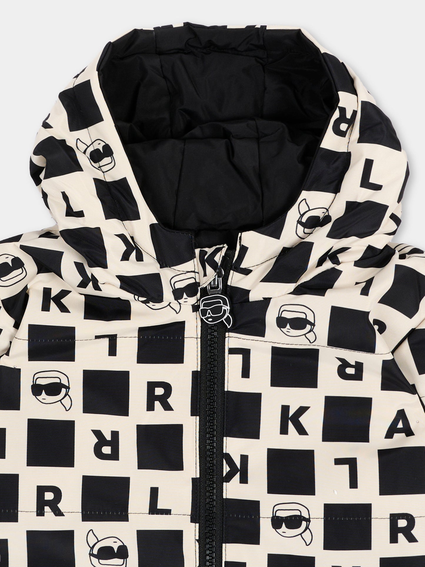 Piumino reversibile per neonato con logo,Karl Lagerfeld Kids,Z31480 211