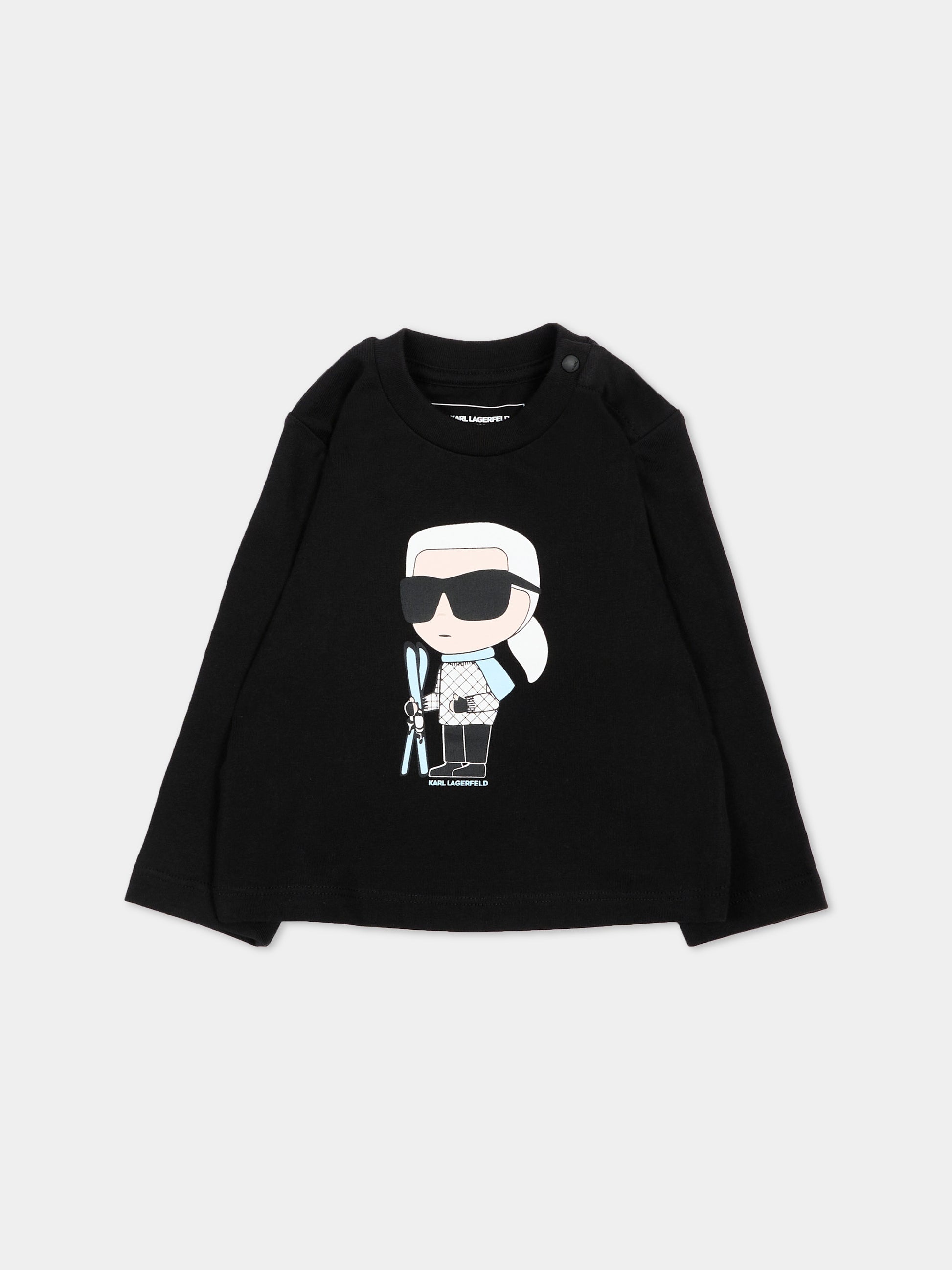 Completo sportivo azzurro per neonato con logo,Karl Lagerfeld Kids,Z31482 788
