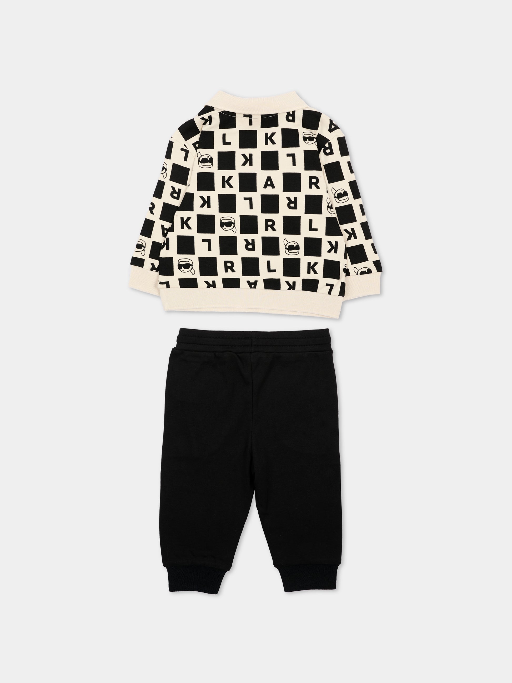 Completo sportivo multicolor per neonato con logo,Karl Lagerfeld Kids,Z31488 192