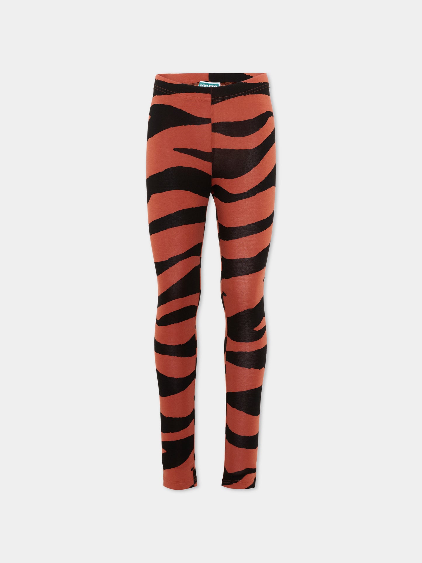 Leggings multicolor per bambina con logo,Kenzo Kids,K61964 Q50