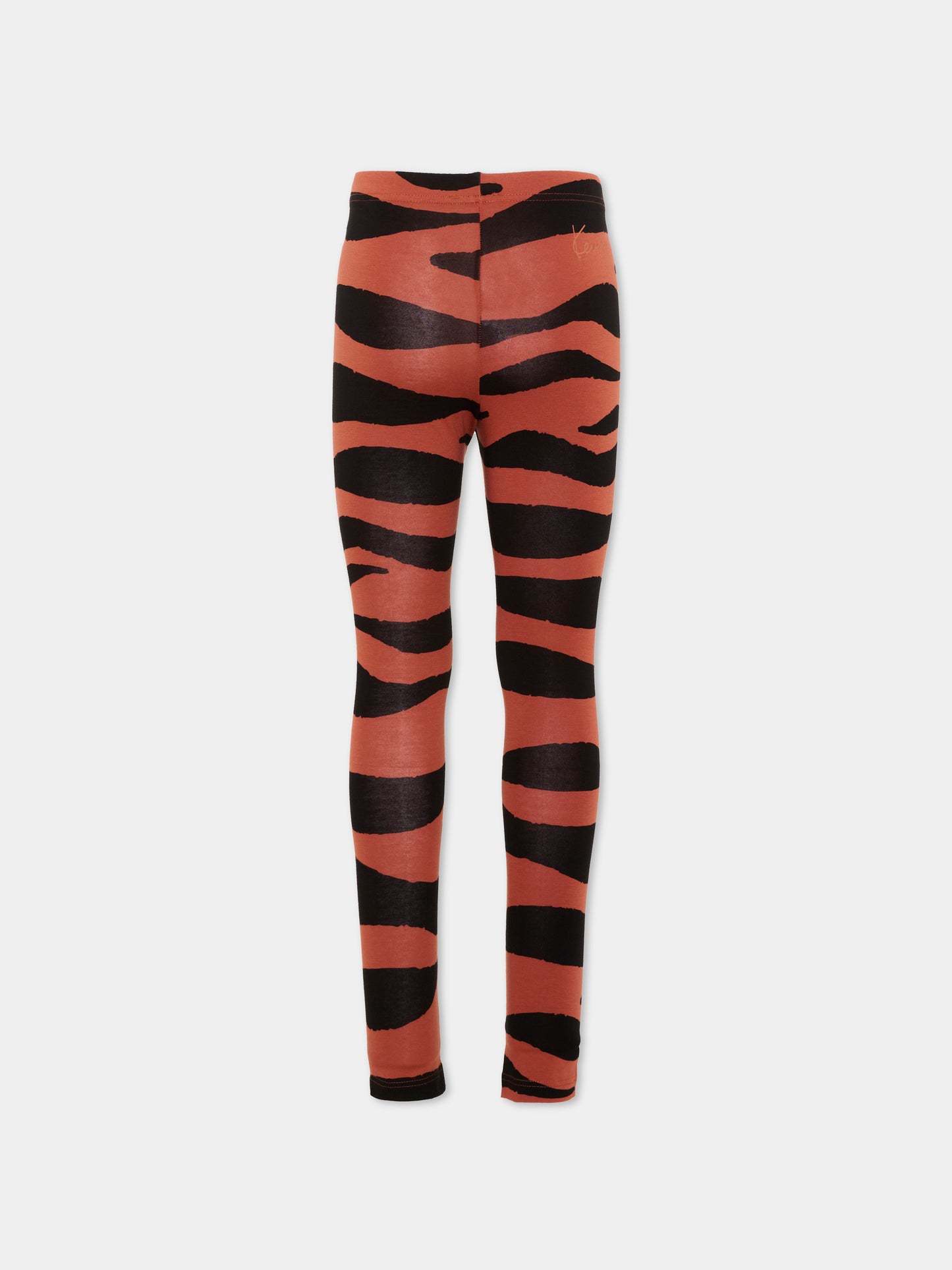 Leggings multicolor per bambina con logo,Kenzo Kids,K61964 Q50