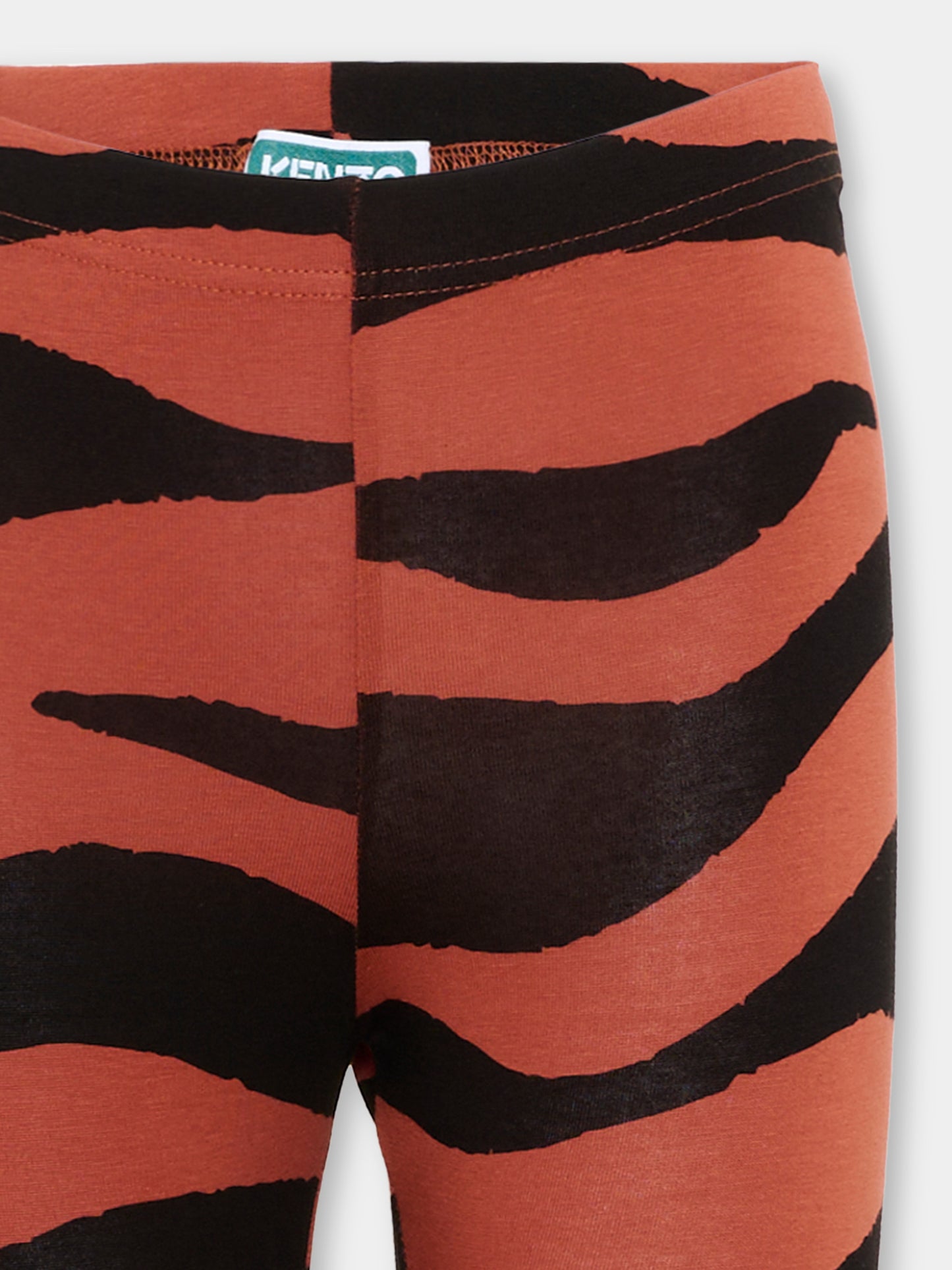 Leggings multicolor per bambina con logo,Kenzo Kids,K61964 Q50