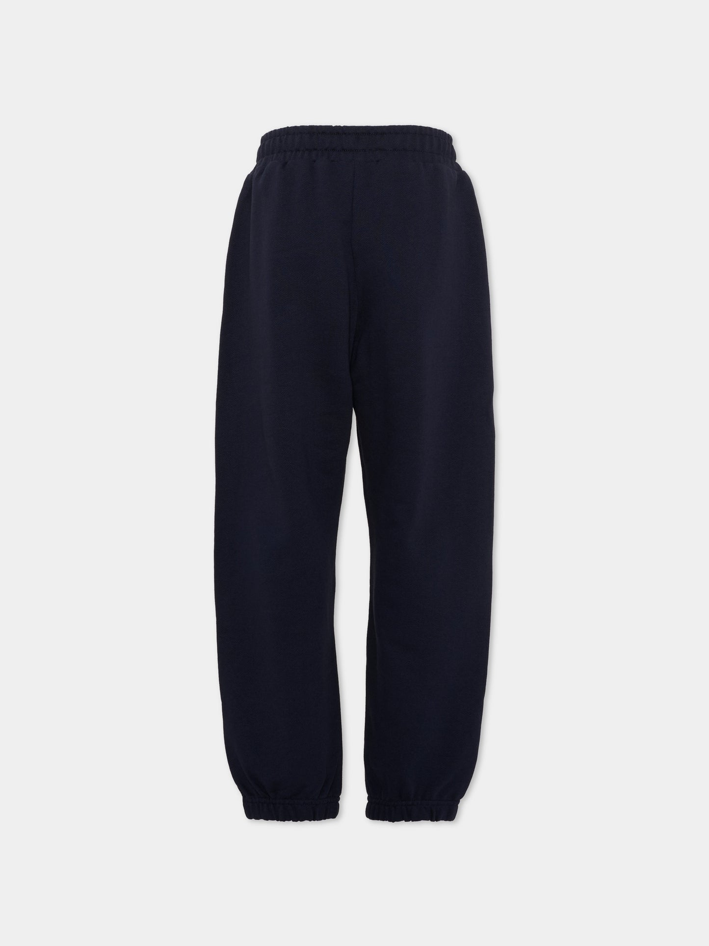 Pantaloni sportivi blu per bambini con logo,Kenzo Kids,K62026 845