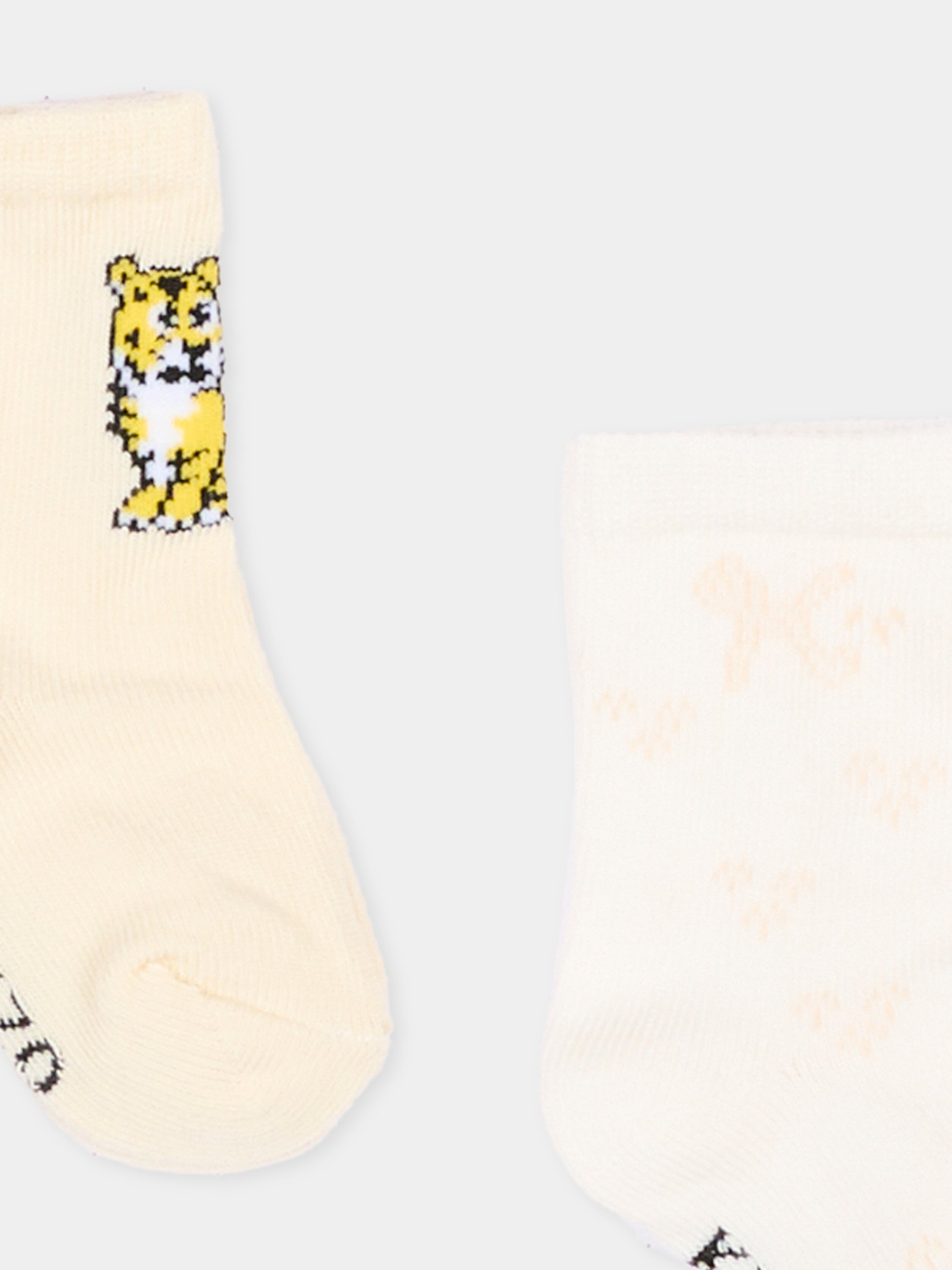 Calzini beige per neonati,Kenzo Kids,K62072 C21
