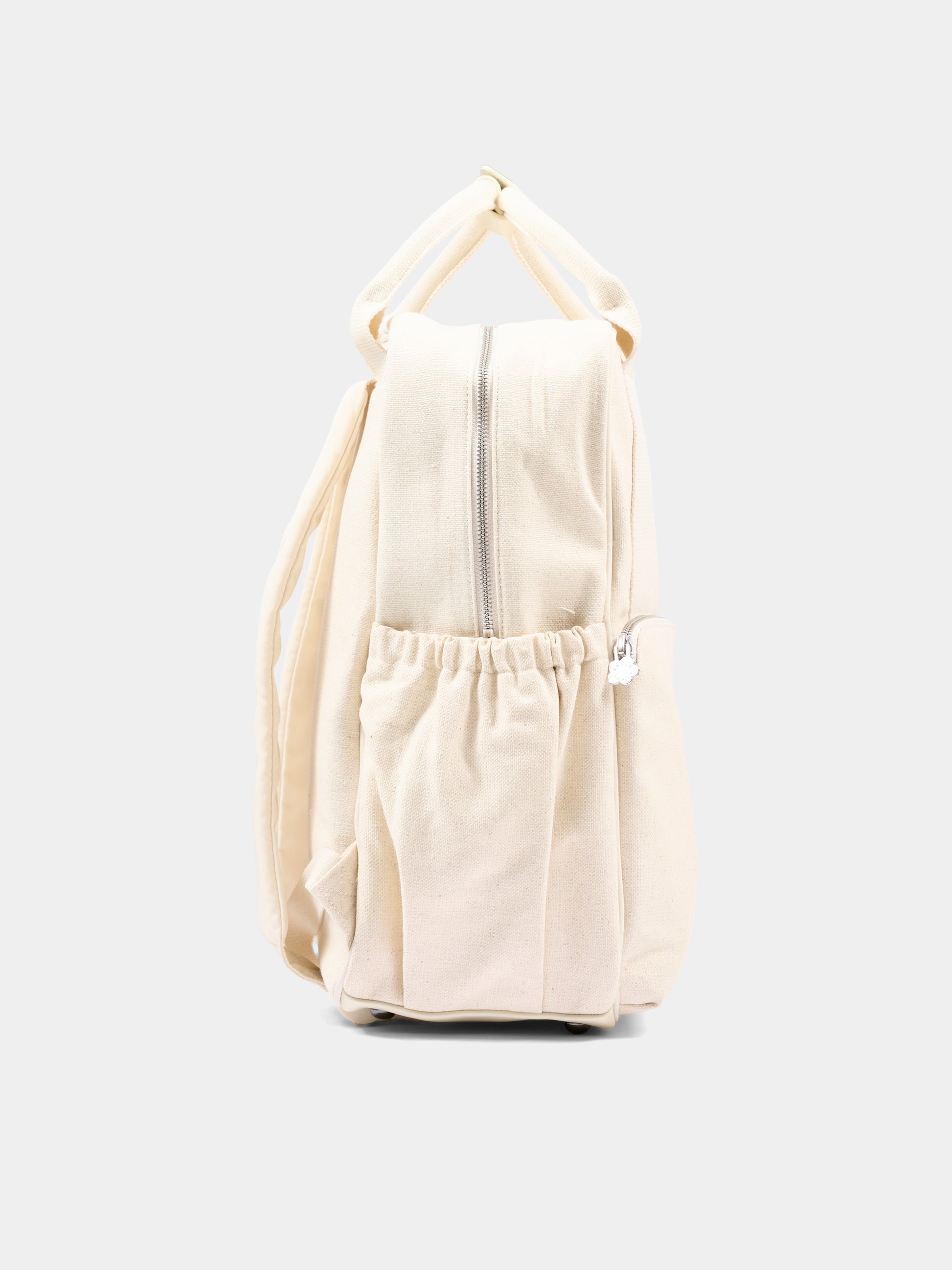 Borsa mamma beige per neonata con logo,Kenzo Kids,K62075 21G