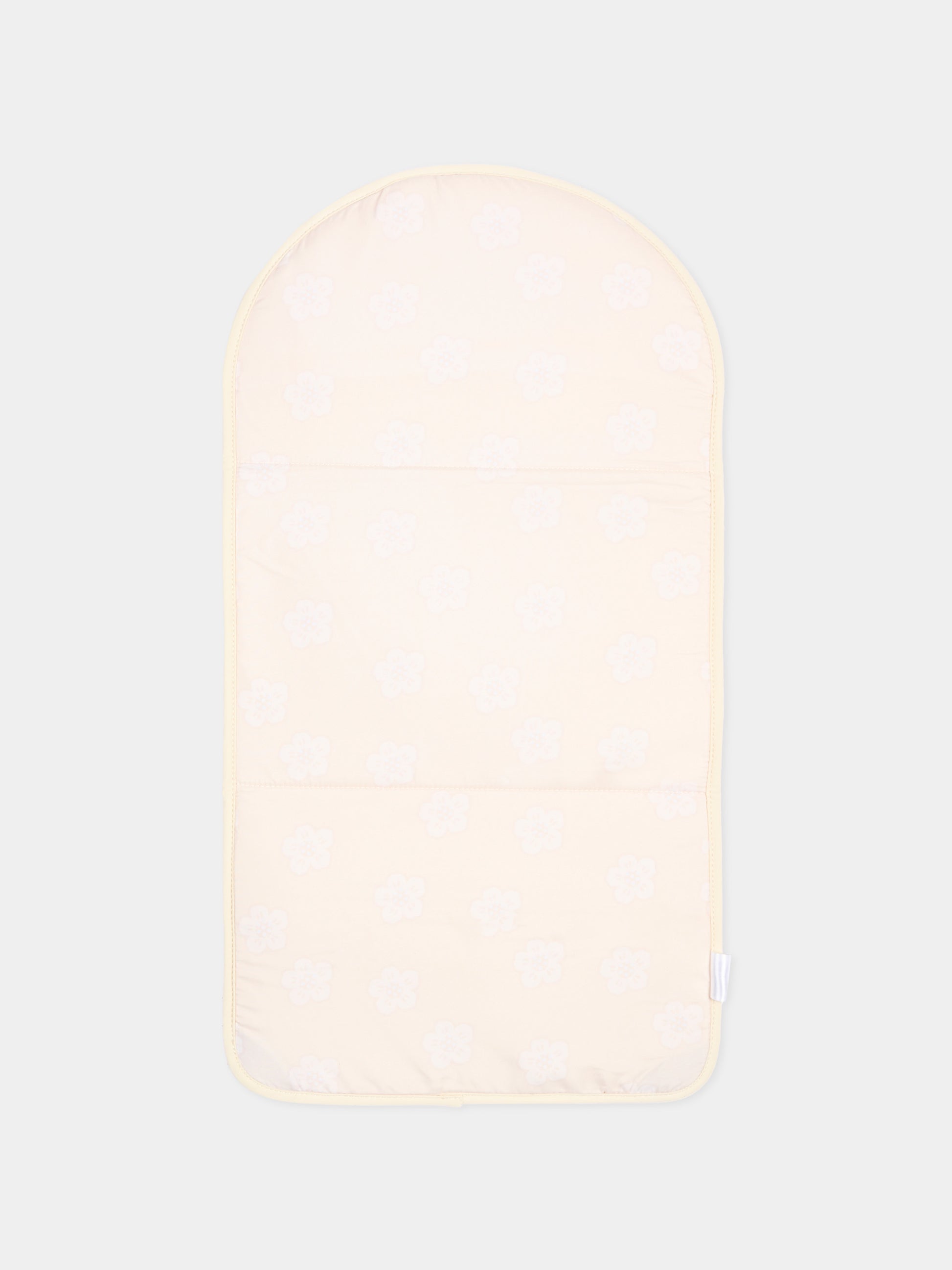 Borsa mamma beige per neonata con logo,Kenzo Kids,K62075 21G