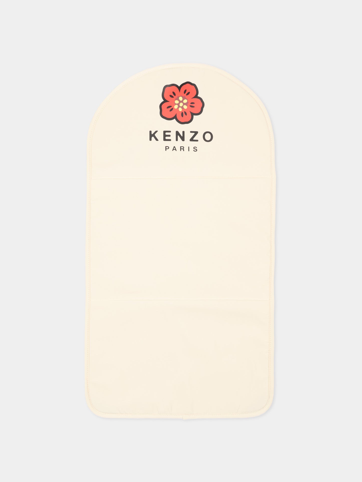 Borsa mamma beige per neonata con logo,Kenzo Kids,K62075 21G