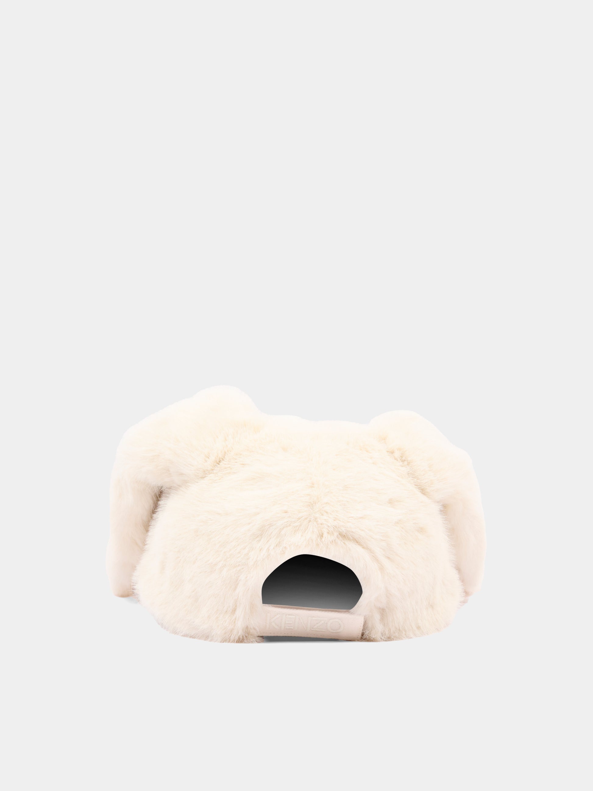 Cappello con visiera beige per bambini,Kenzo Kids,K62176 21G