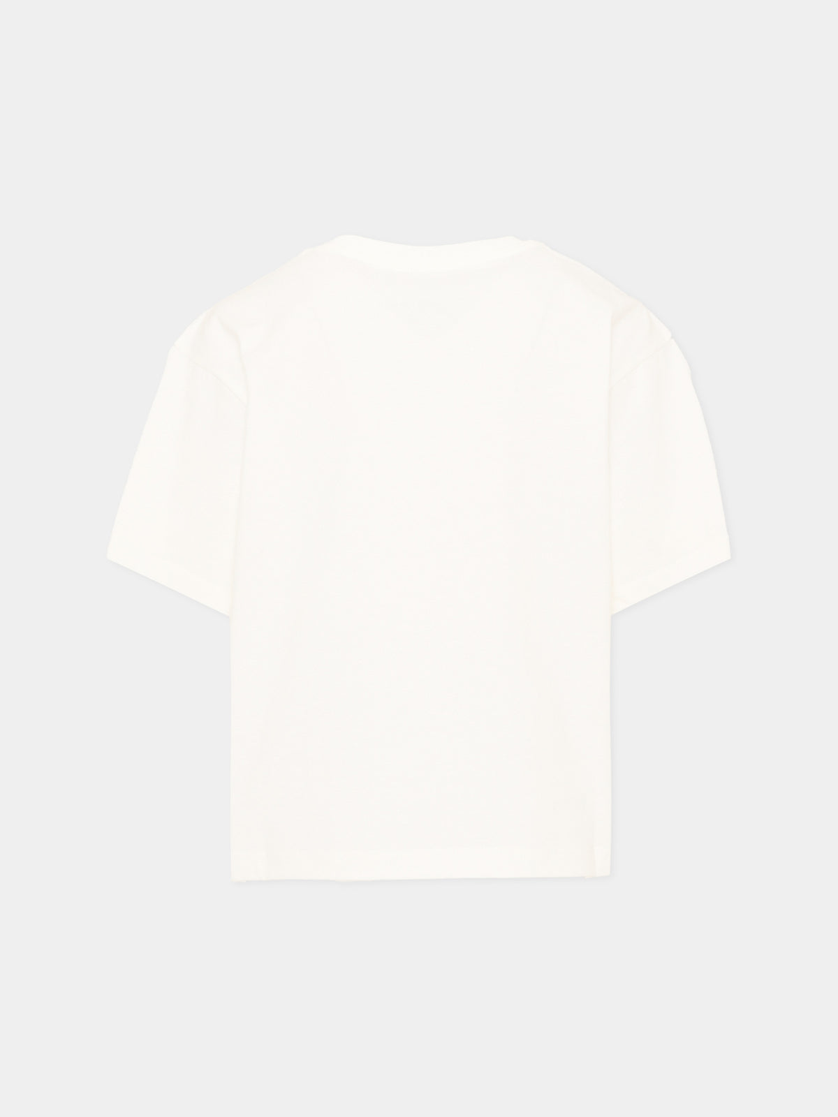 T-shirt bianca per bambina con logo,Kenzo Kids,K62190 117