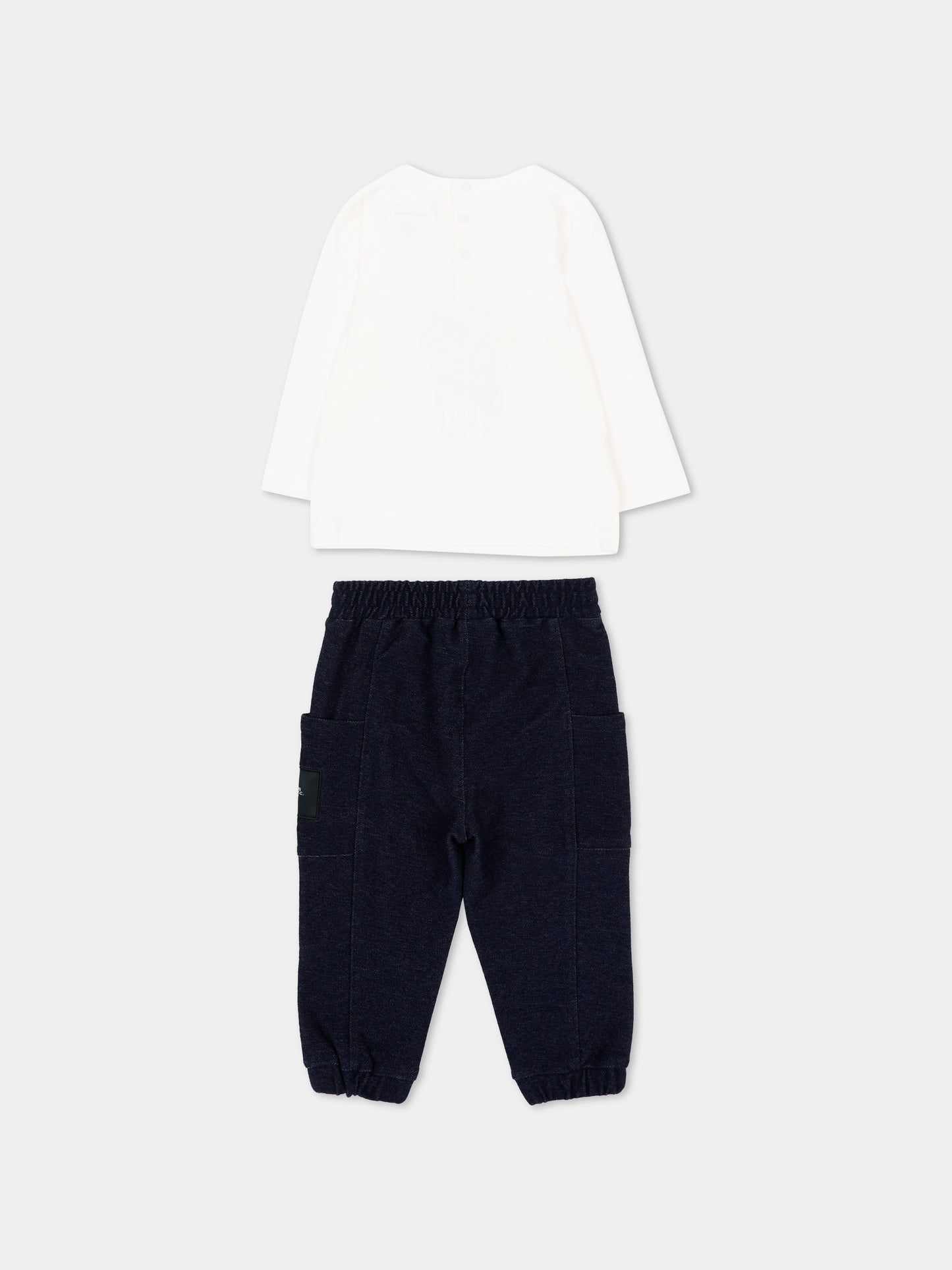 Completo sportivo lungo bianco con logo,Marc Jacobs,W61070 N58