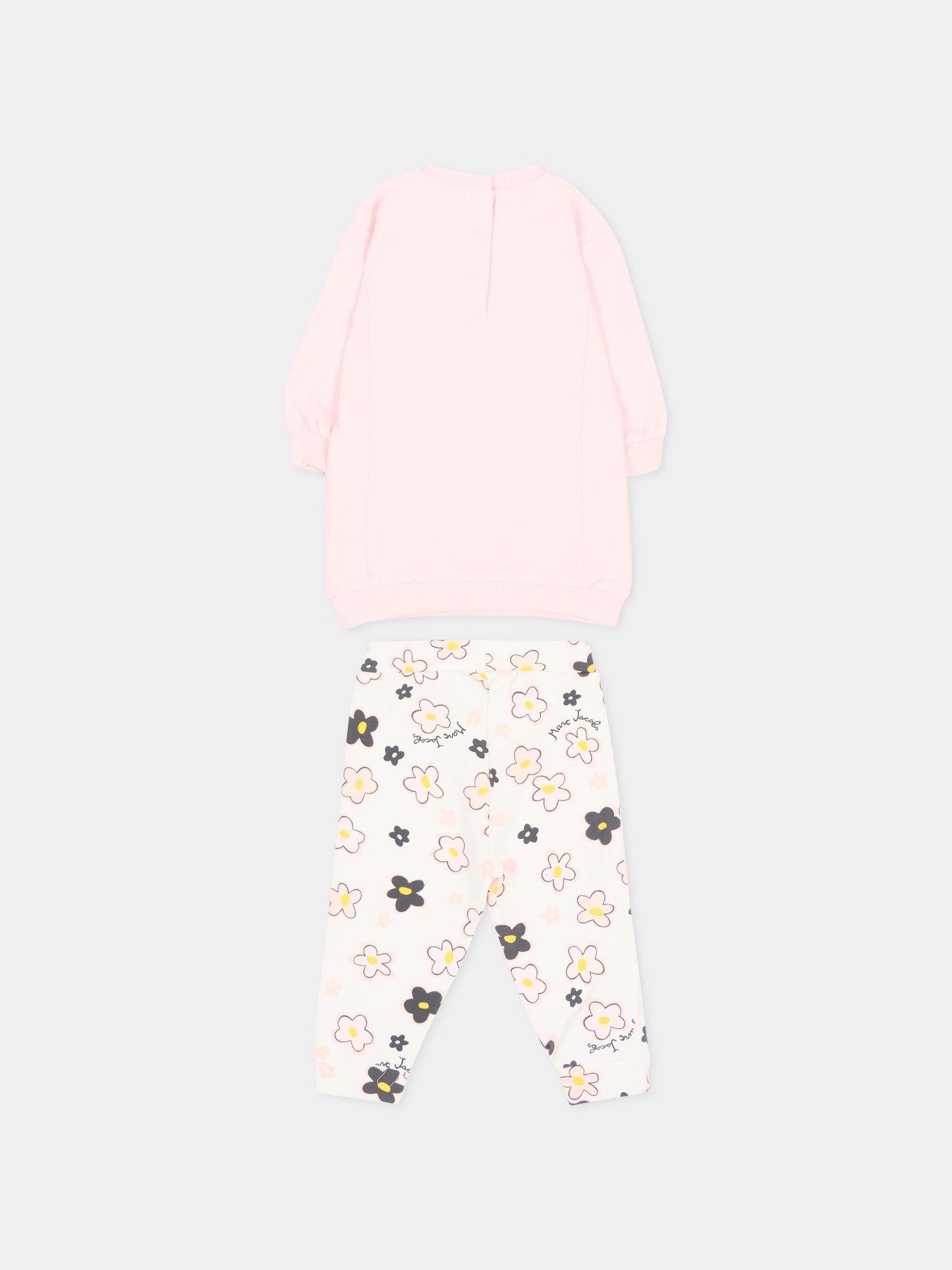 Completo sportivo lungo rosa per neonata,Marc Jacobs,W61072 43M