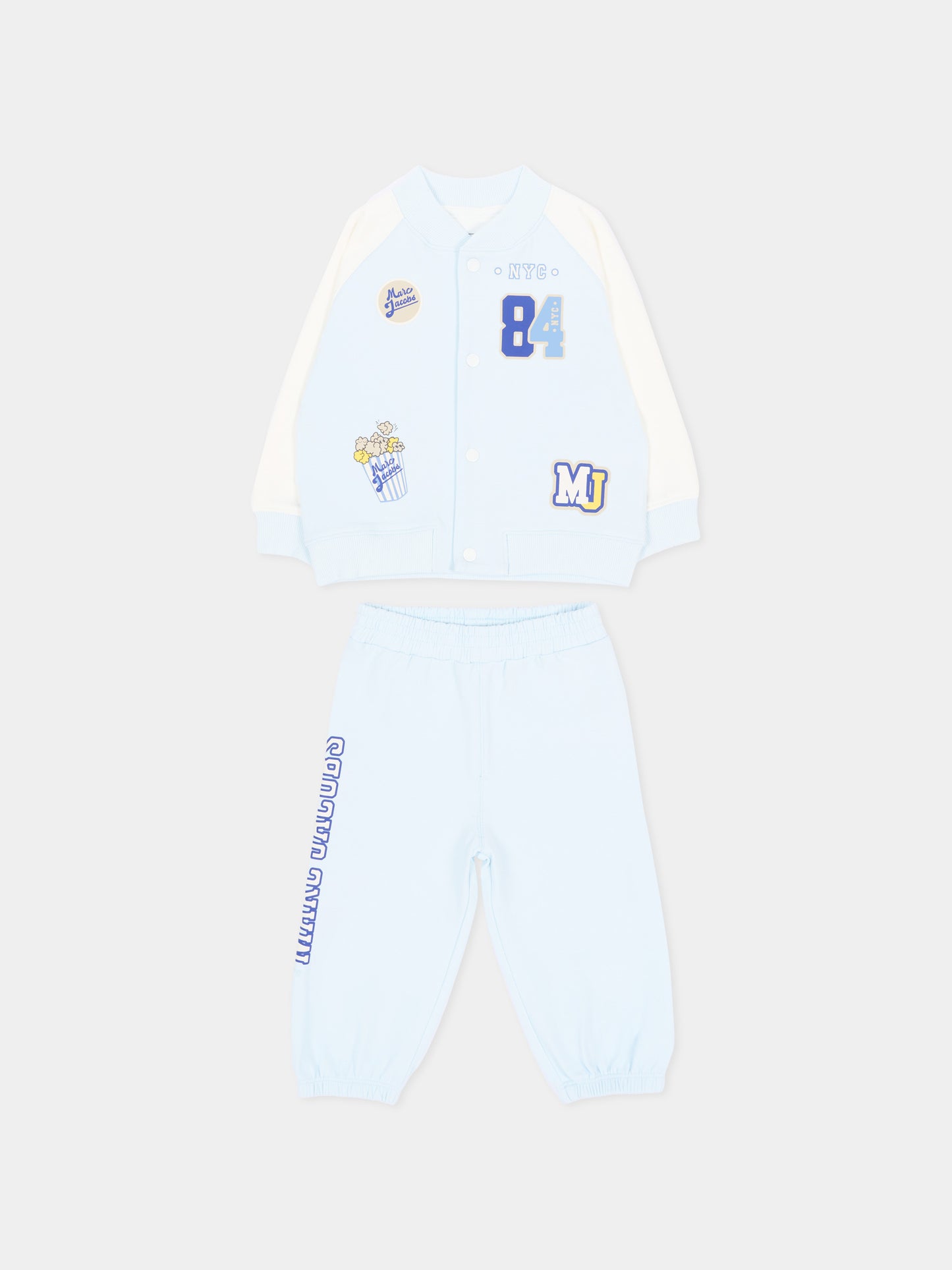 Completo sportivo lungo azzurro con logo,Marc Jacobs,W61078 77X