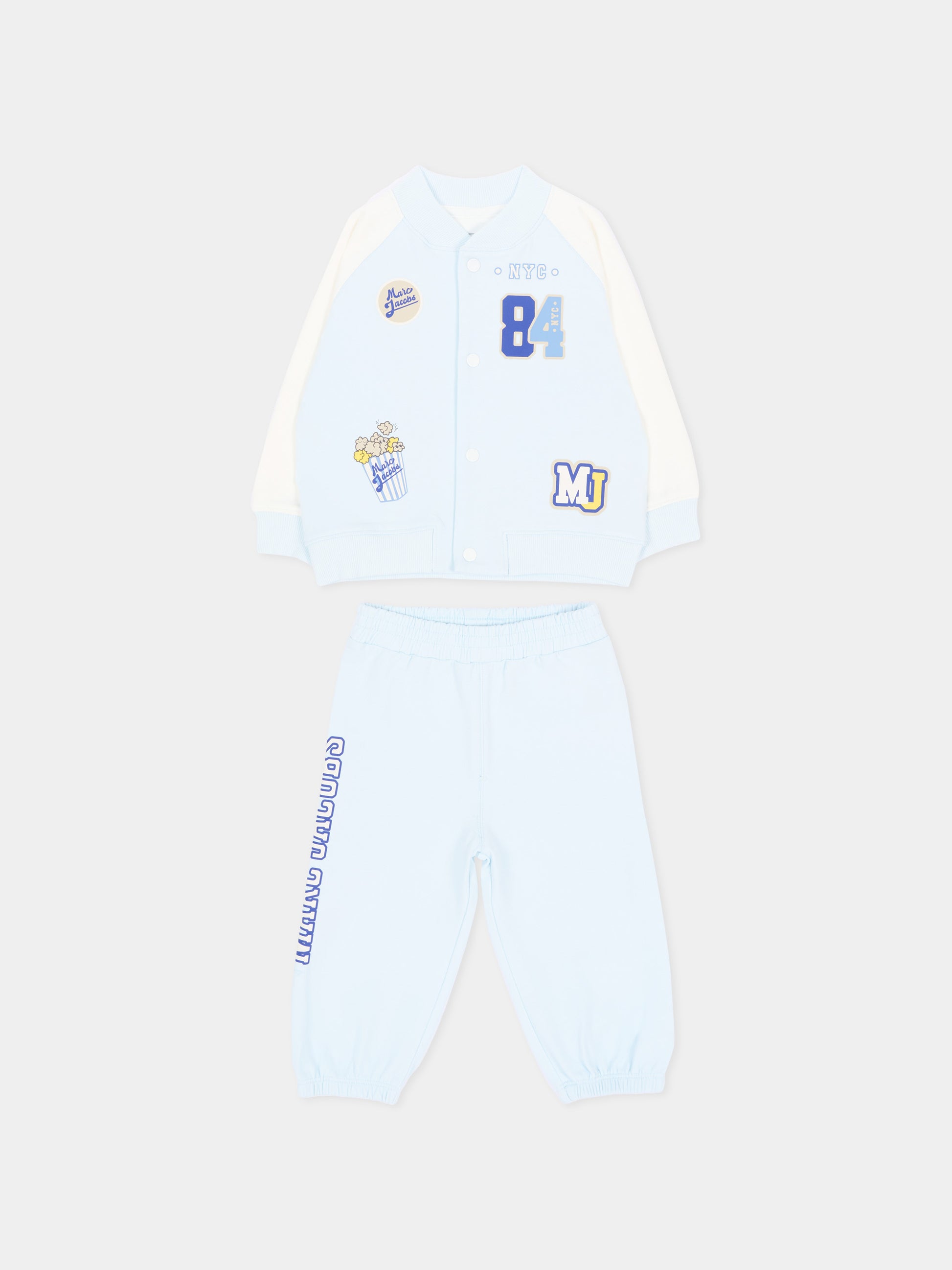Completo sportivo lungo azzurro con logo,Marc Jacobs,W61078 77X