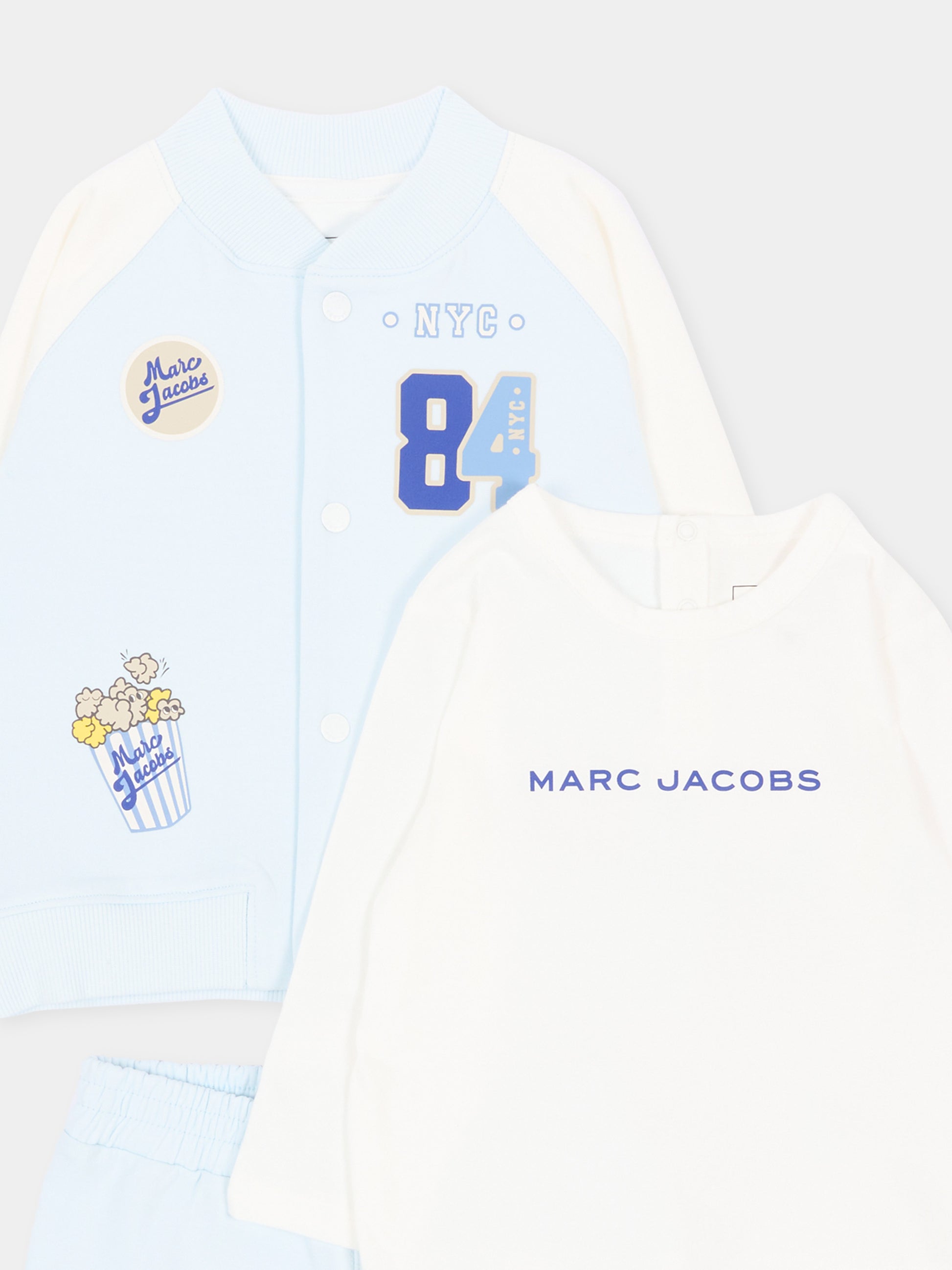 Completo sportivo lungo azzurro con logo,Marc Jacobs,W61078 77X