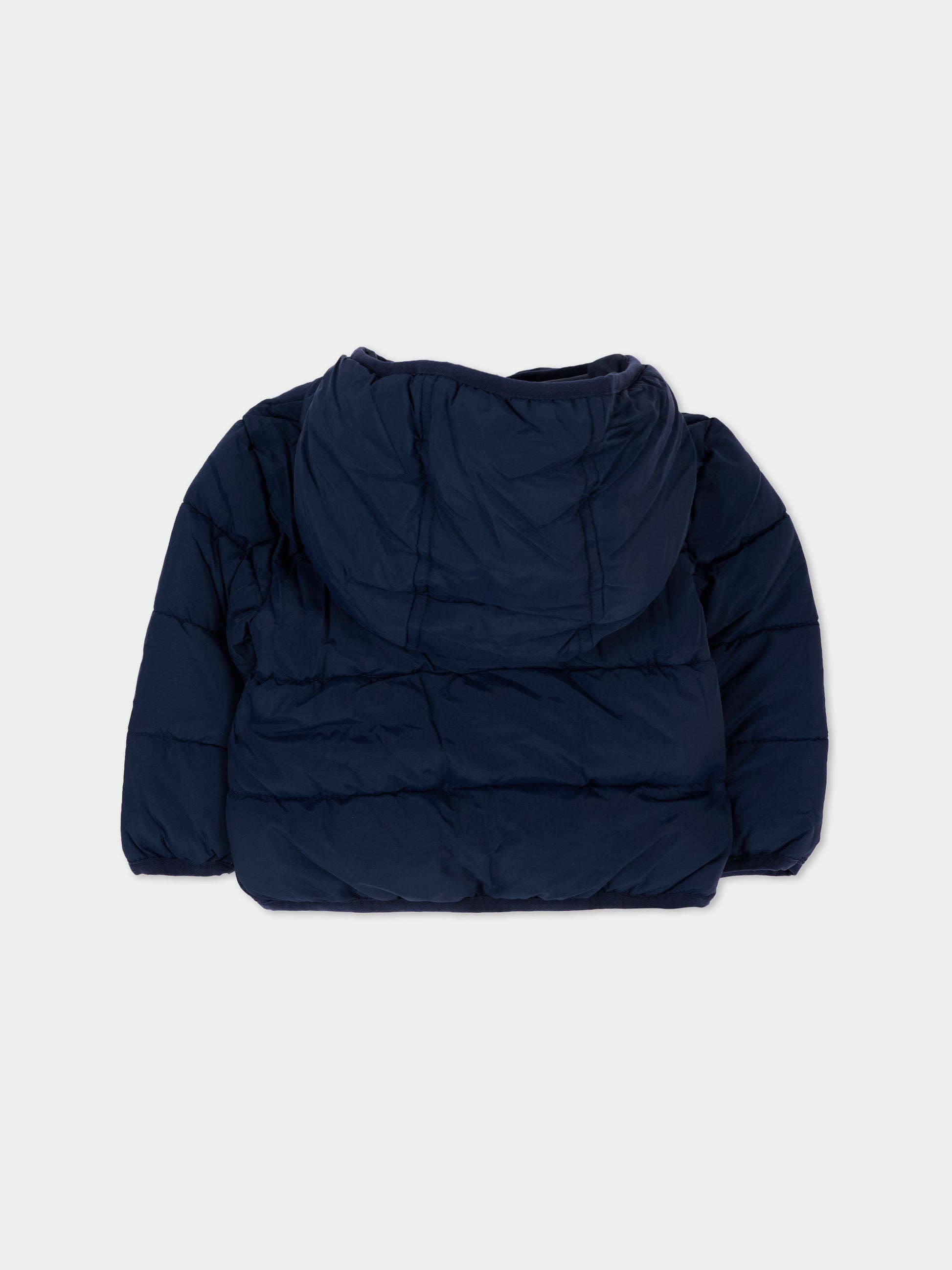 Piumino blu per neonato con cappuccio,Timberland,T61024 849