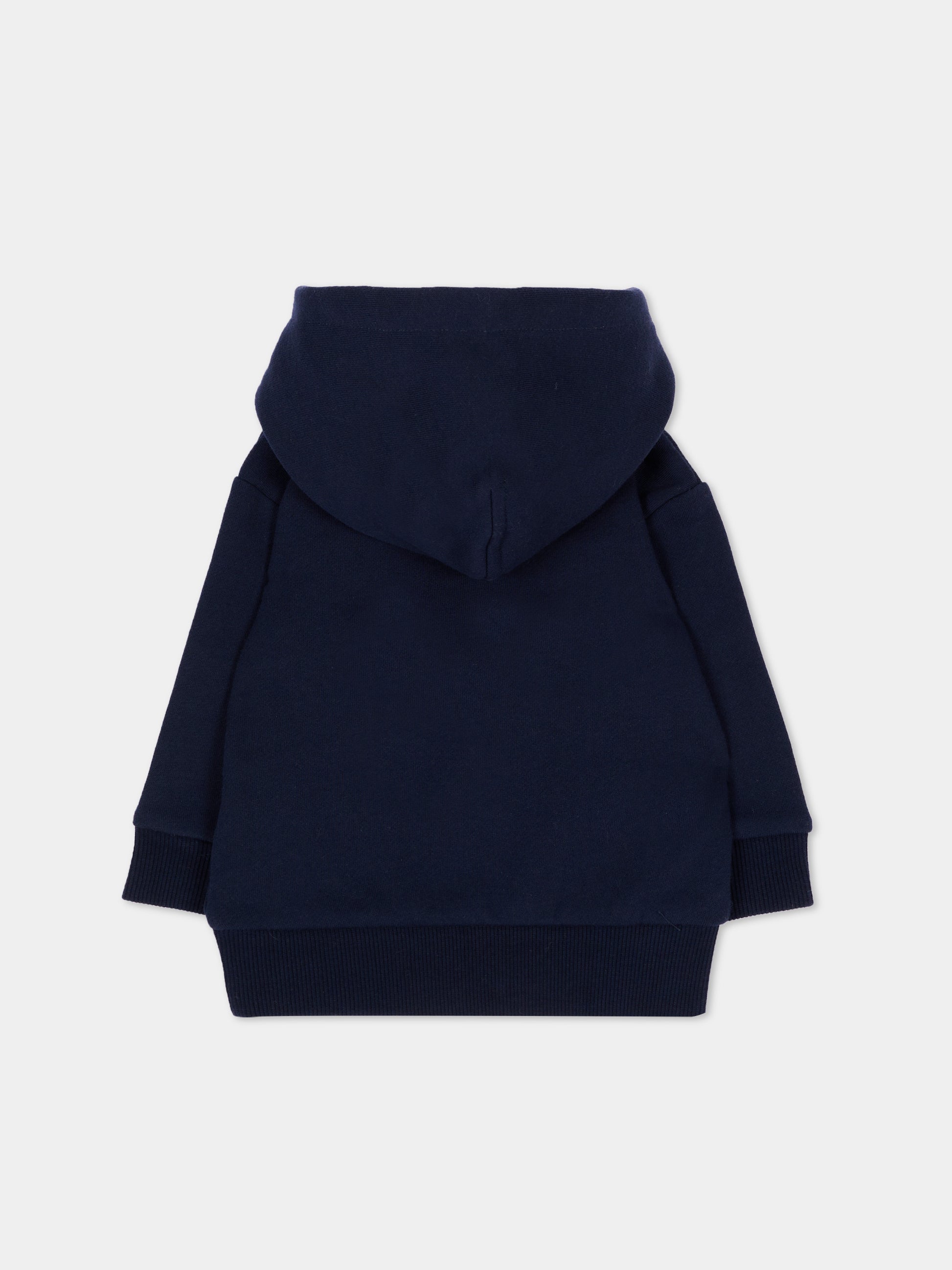 Felpa con cappuccio blu per neonato,Timberland,T61034 849