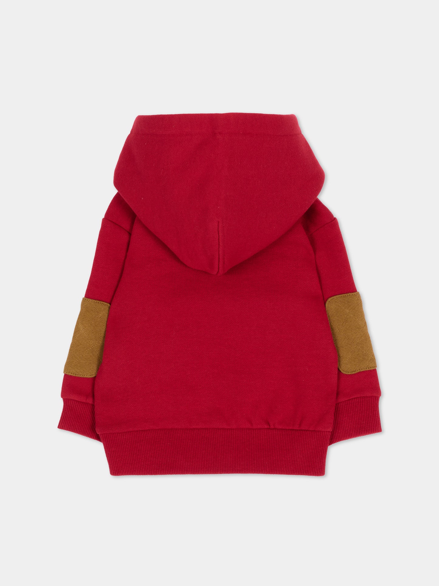 Felpa con cappuccio rossa per neonato,Timberland,T61035 974