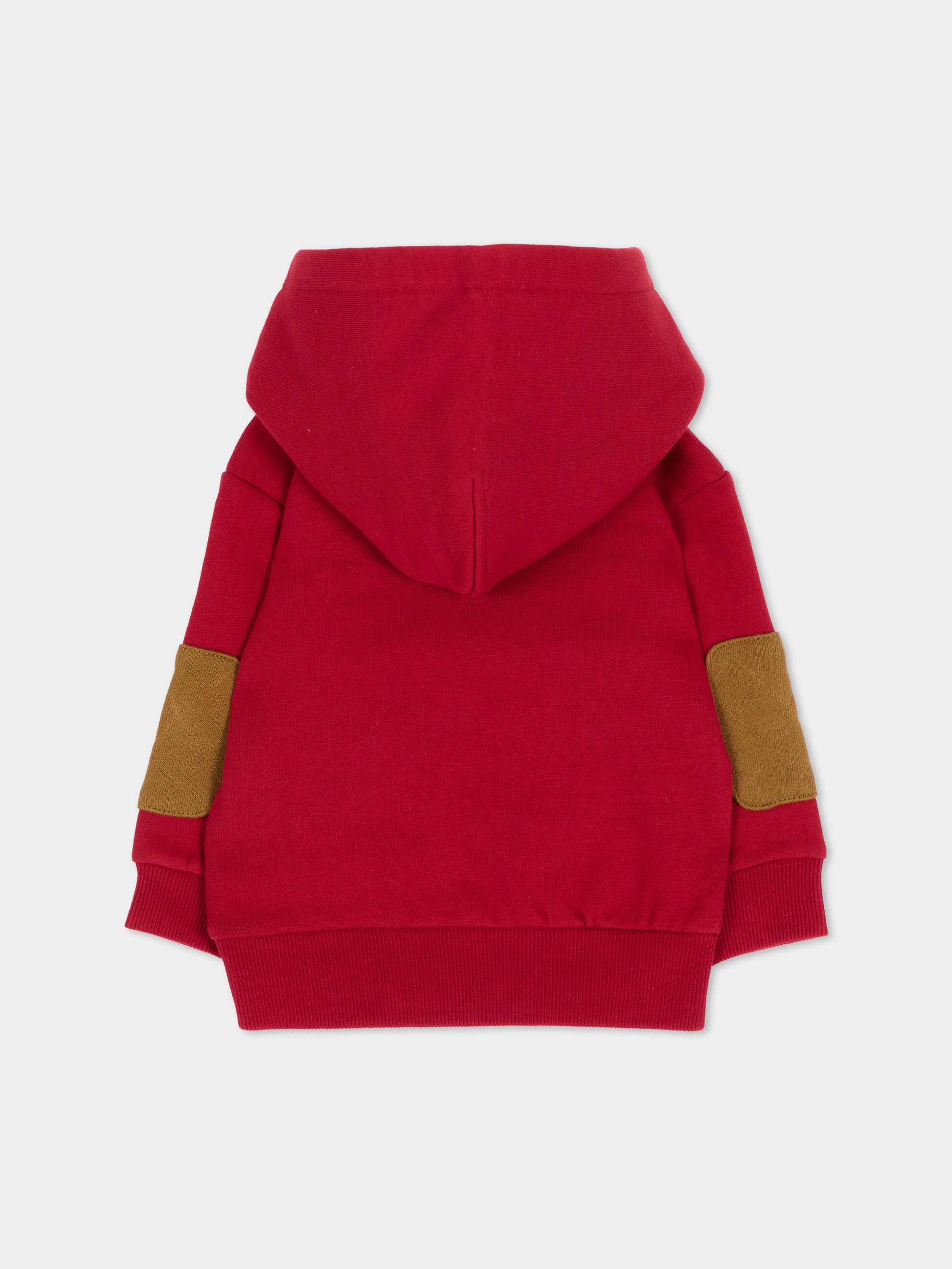 Felpa con cappuccio rossa per neonato,Timberland,T61035 974