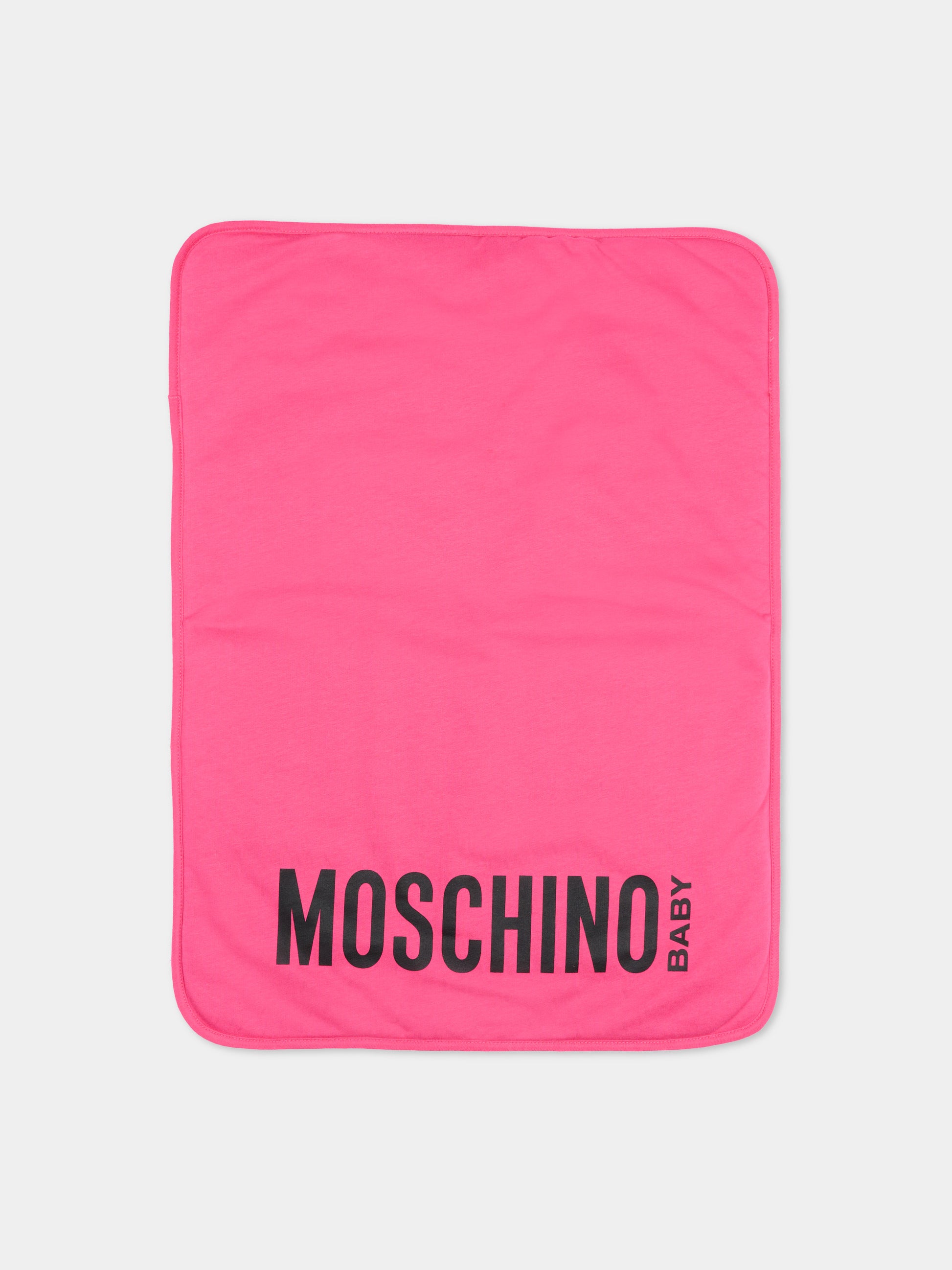 Borsa mamma fucsia per neonata con Teddy Bear,Moschino Kids,M5X03D LCA40 51450