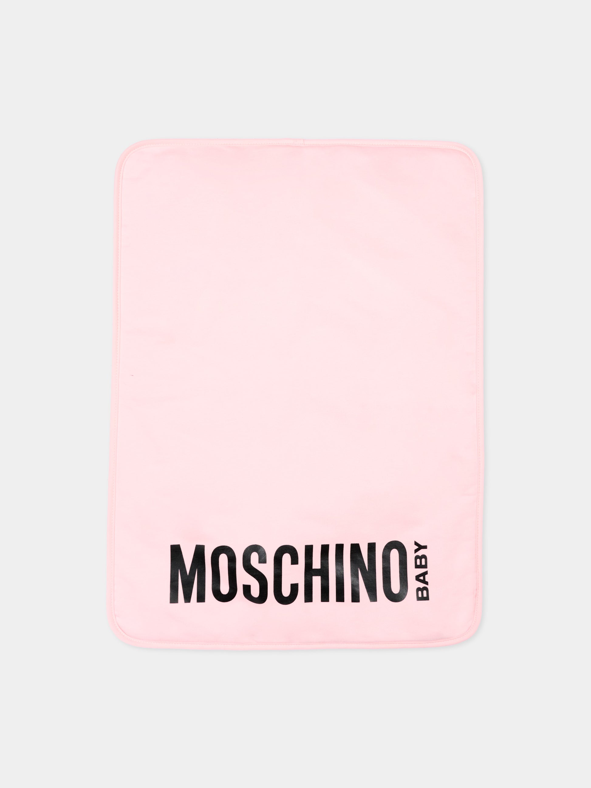 Borsa mamma rosa per neonata con logo,Moschino Kids,MUX05Y L3AC5 50209