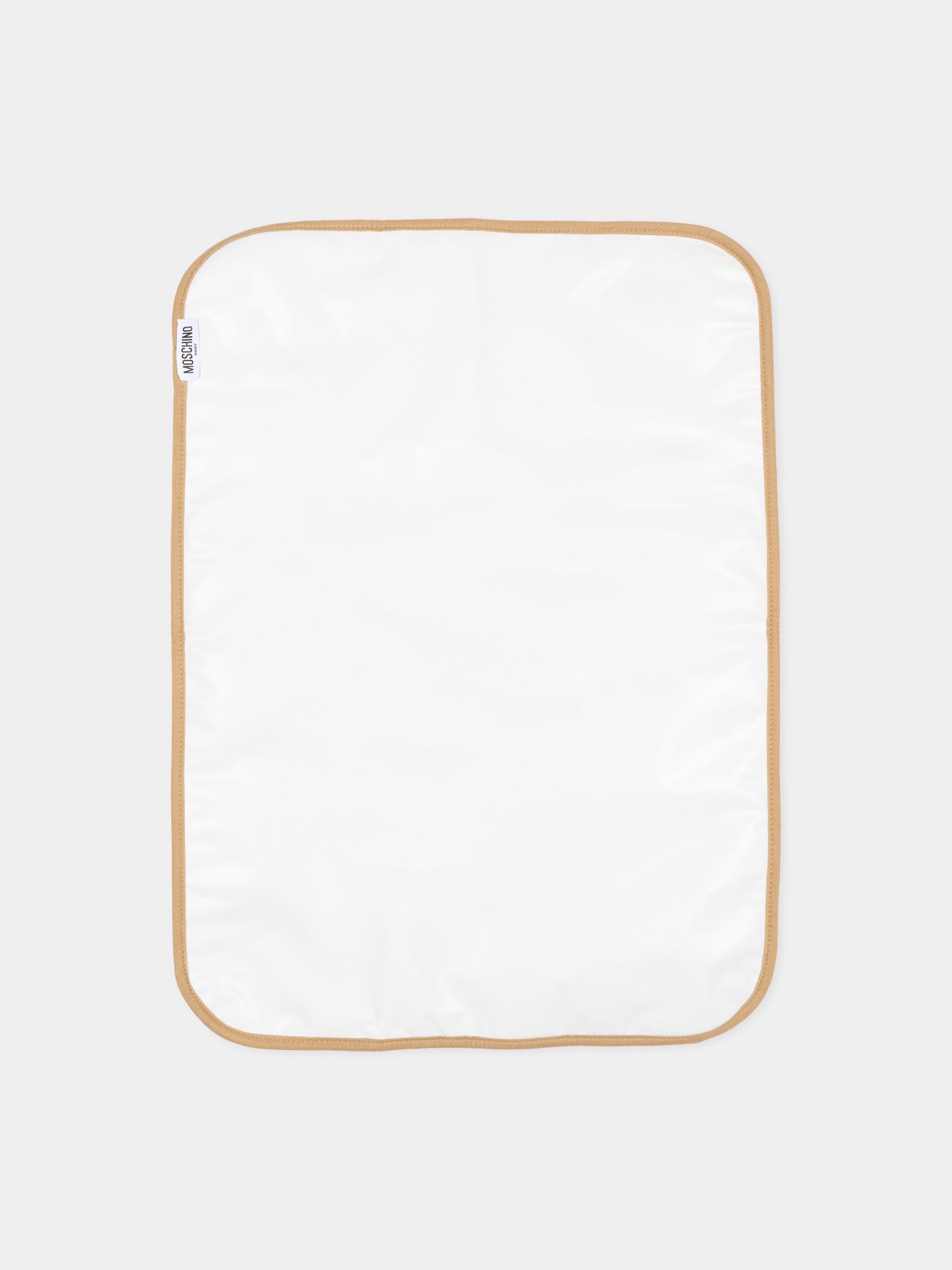 Borsa mamma beige per neonati con logo,Moschino Kids,MUX060 LIA00 20351