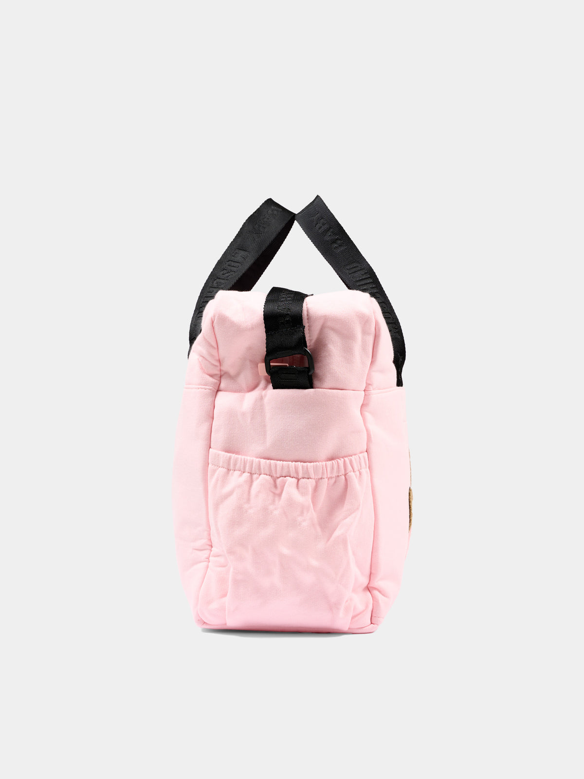 Borsa mamma rosa per neonata con Teddy Bear,Moschino Kids,MUX062 LCA93 50209