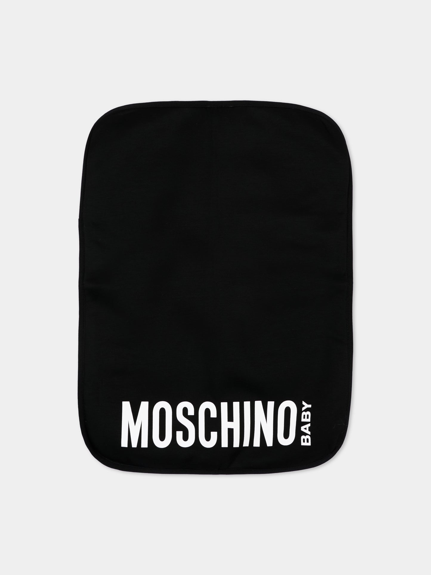 Borsa mamma nera per neonato con logo,Moschino Kids,MUX069 LDA32 60100