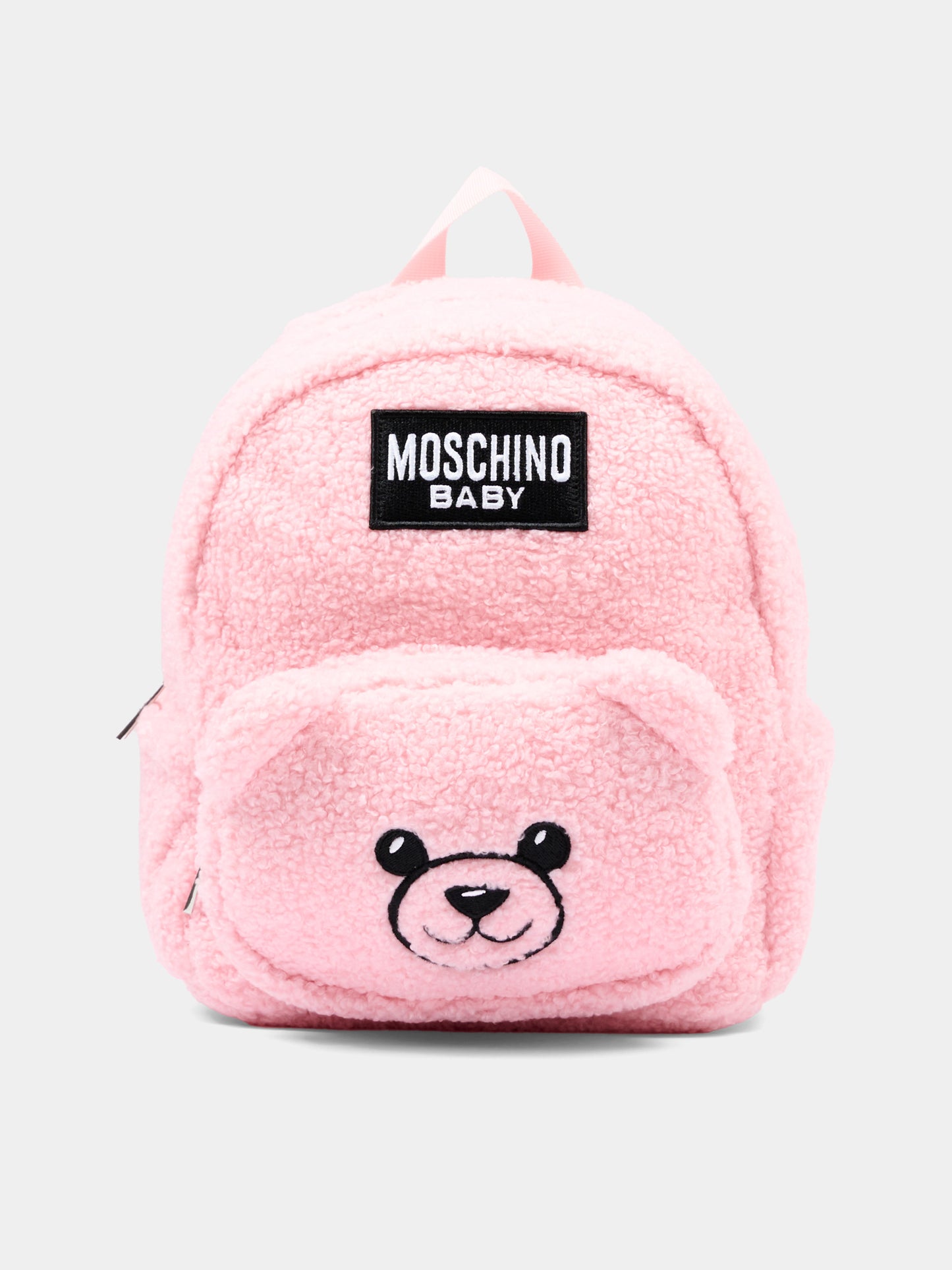 Zaino rosa per neonata con logo,Moschino Kids,MUX06A LIA00 50209