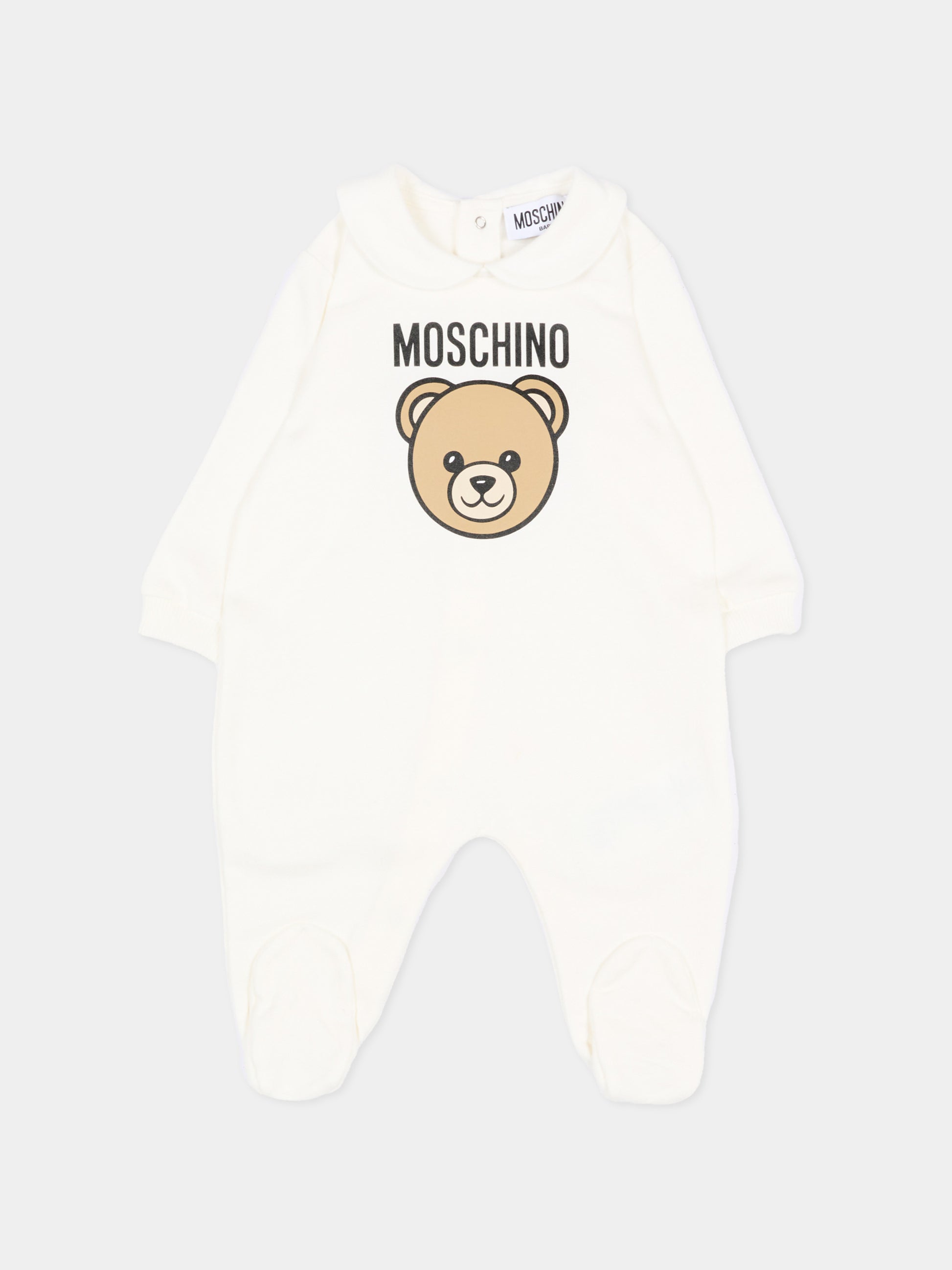 Set tutina avorio per neonati con Teddy Bear,Moschino Kids,MUY09P LCA40 10063