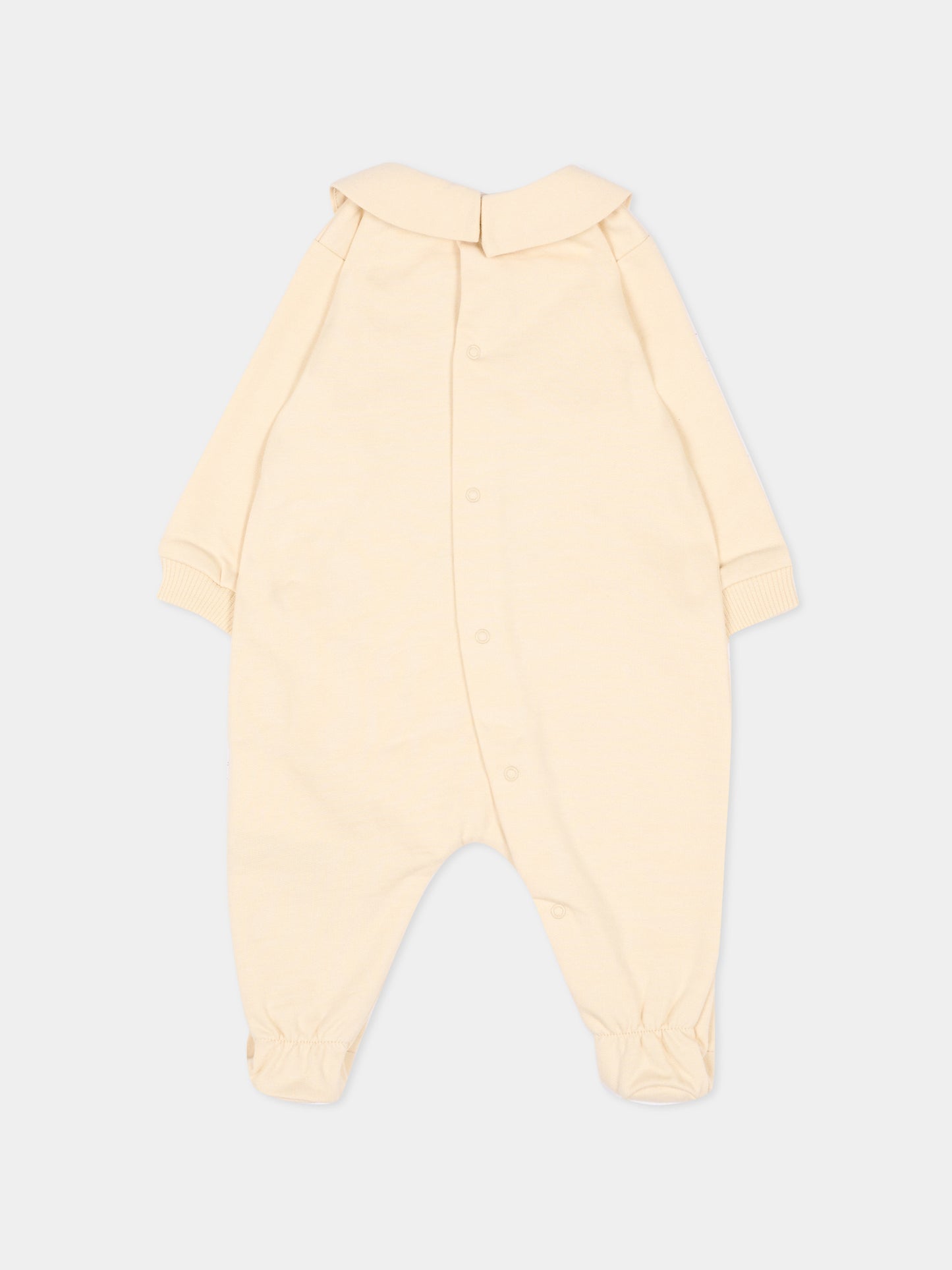 Set tutina beige per neonati con Teddy Bear,Moschino Kids,MUY09P LCA40 20404