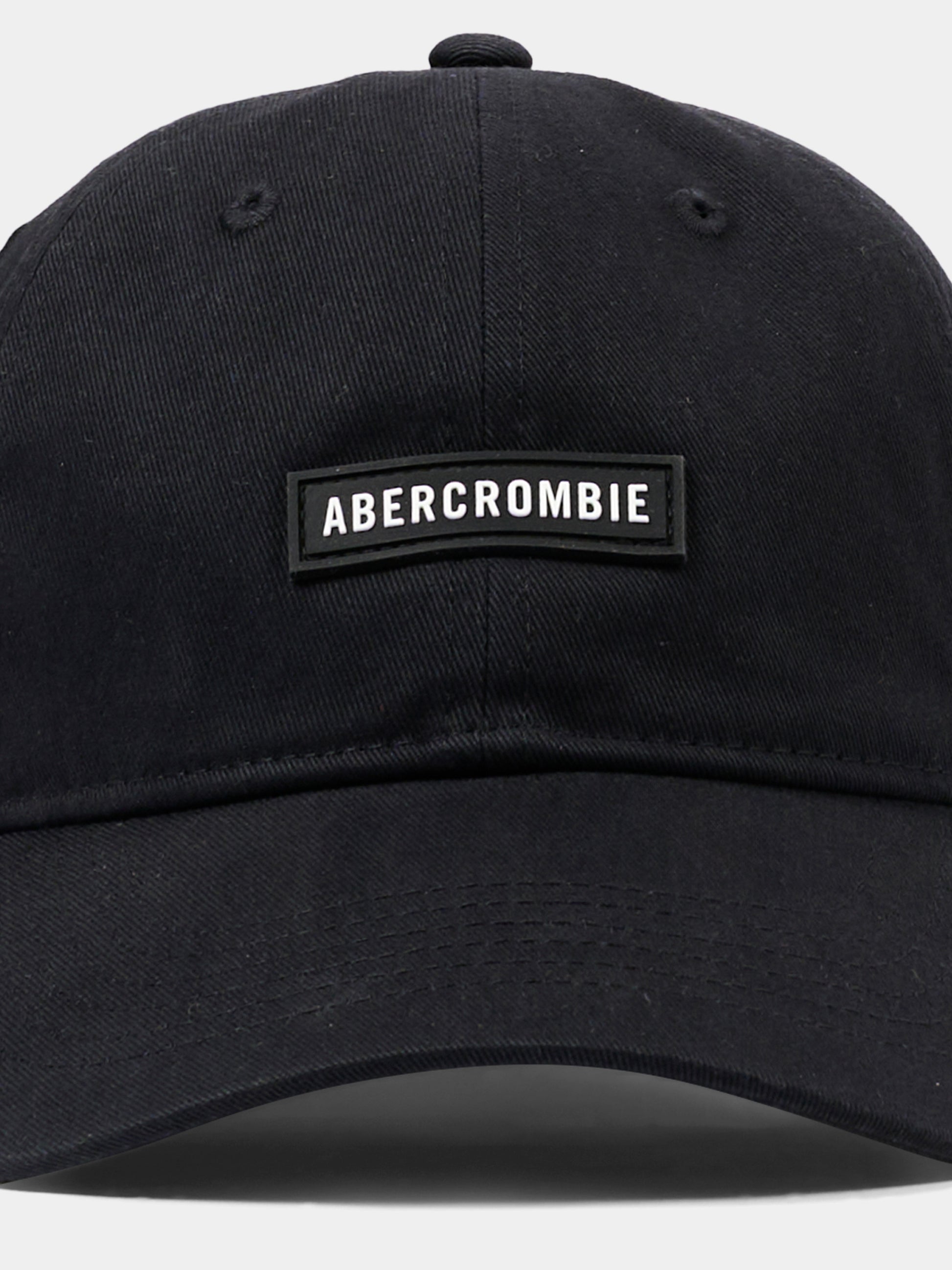 Cappello con visiera nero per bambini con logo,Abercrombie & Fitch,9AW022 K94